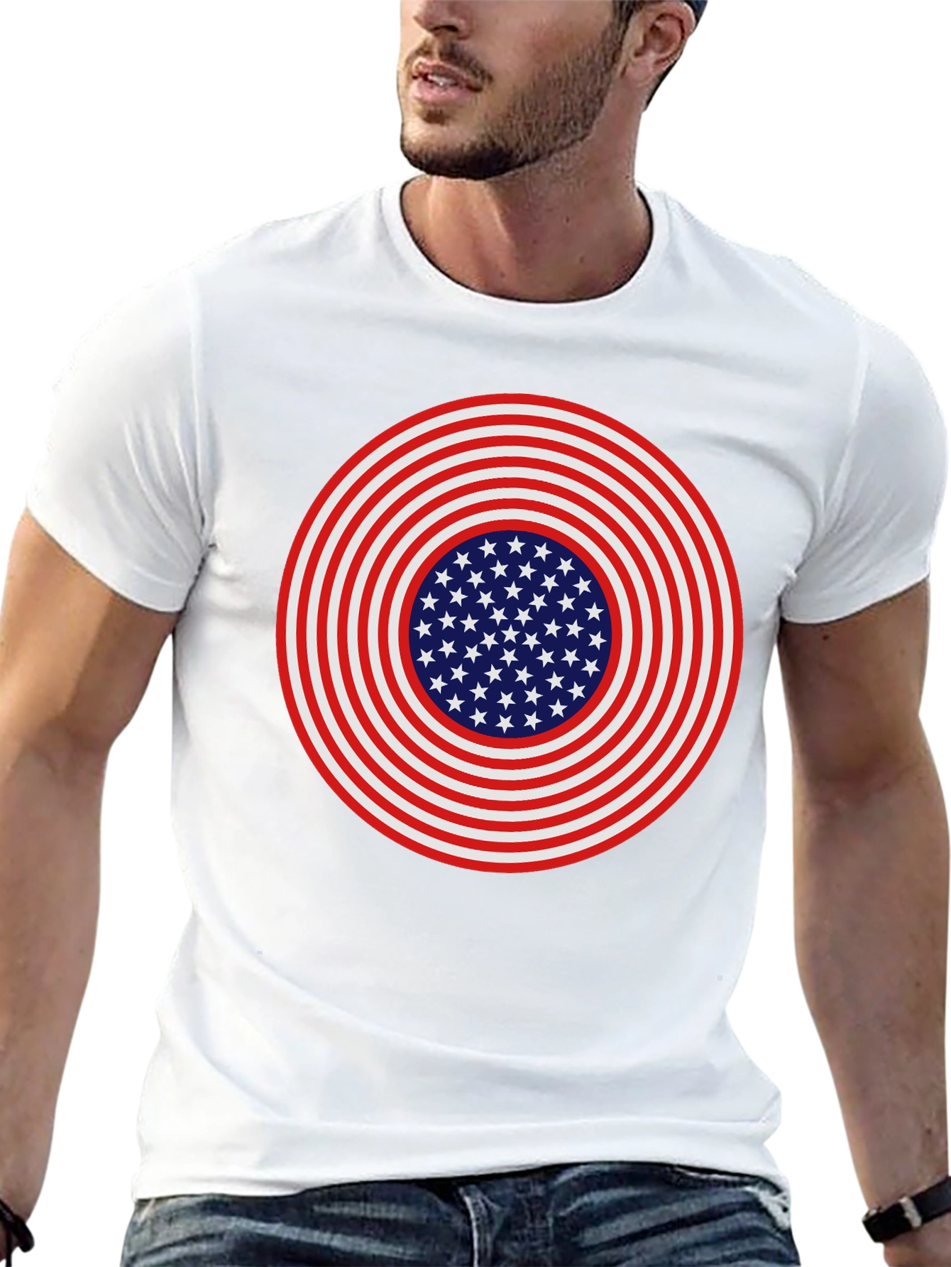 American Flag Target T-Shirt
