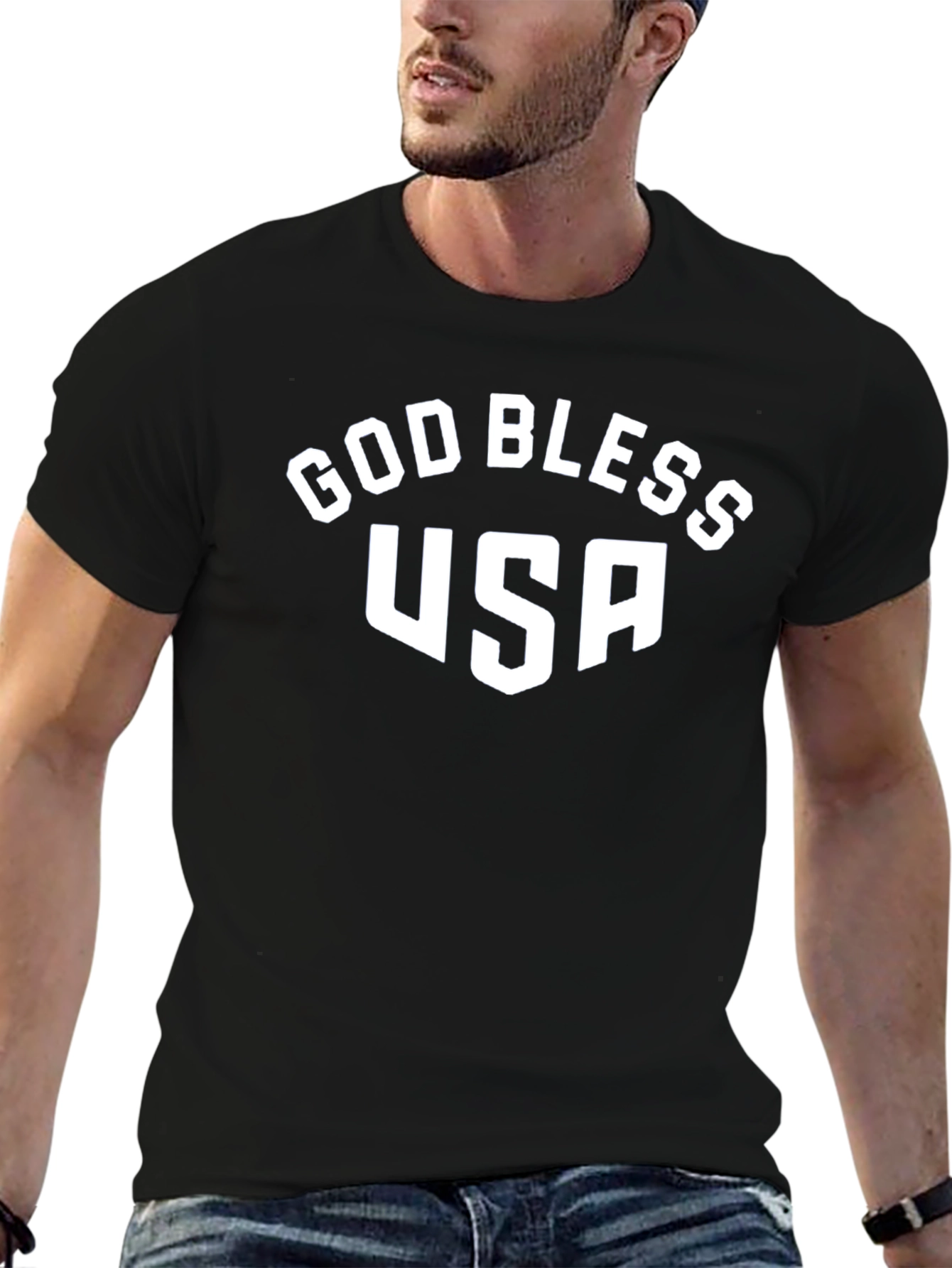 God Bless USA Patriotic T-Shirt