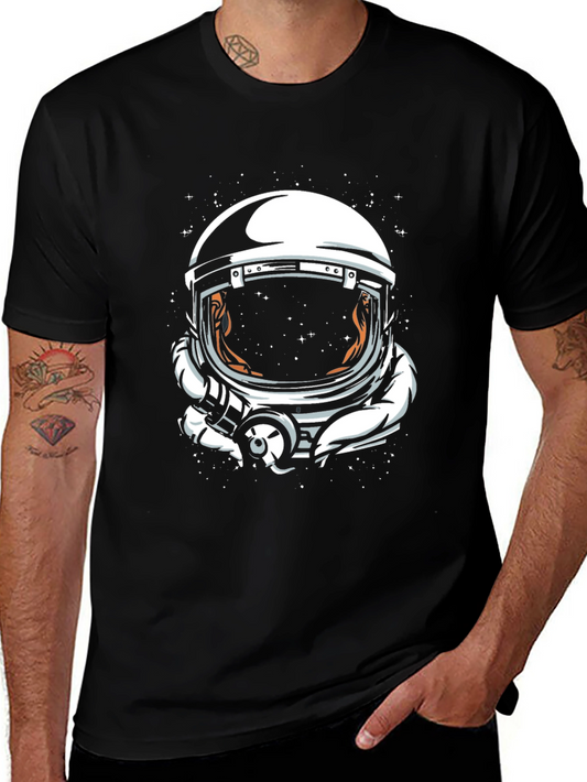 Astronaut Helmet Graphic T-Shirt - Space Design
