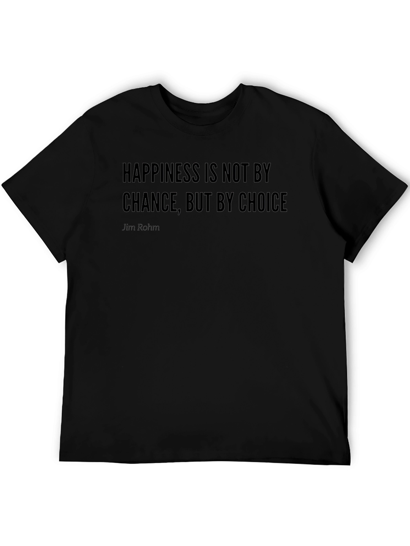 Happiness Choice Graphic Tee - Black