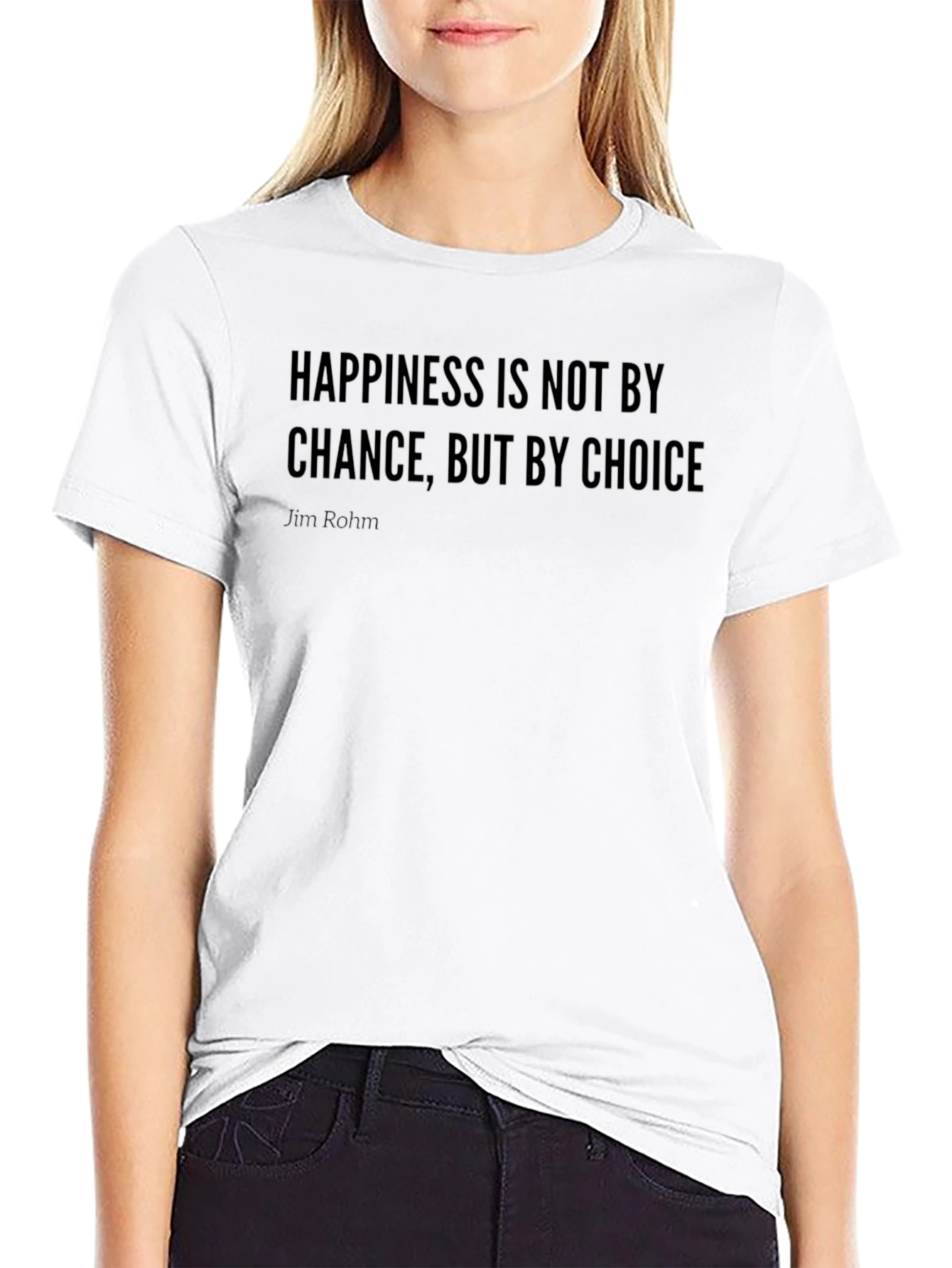 Happiness Choice Graphic Tee - Black