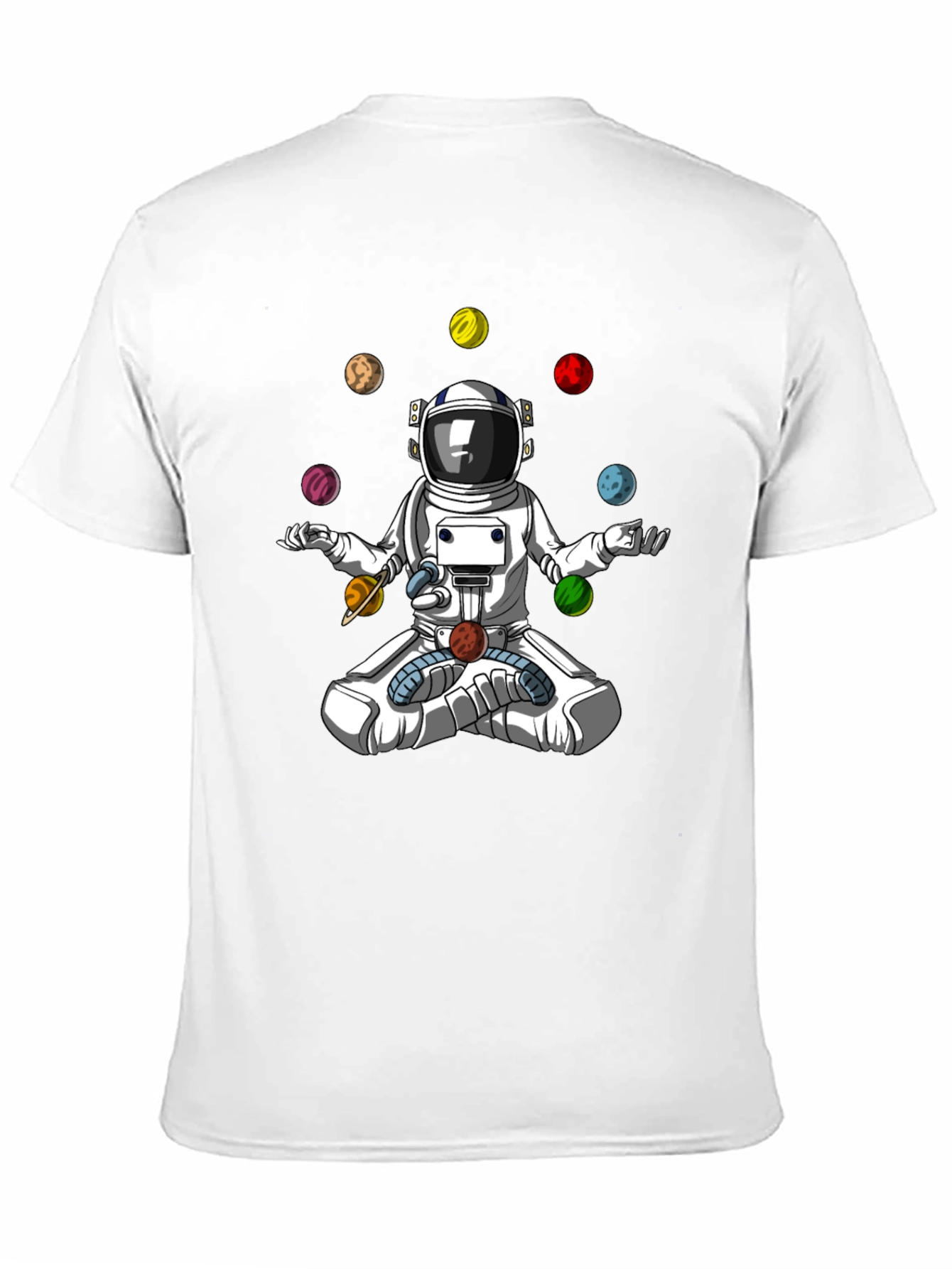 Astronaut Juggling Planets Graphic T-Shirt
