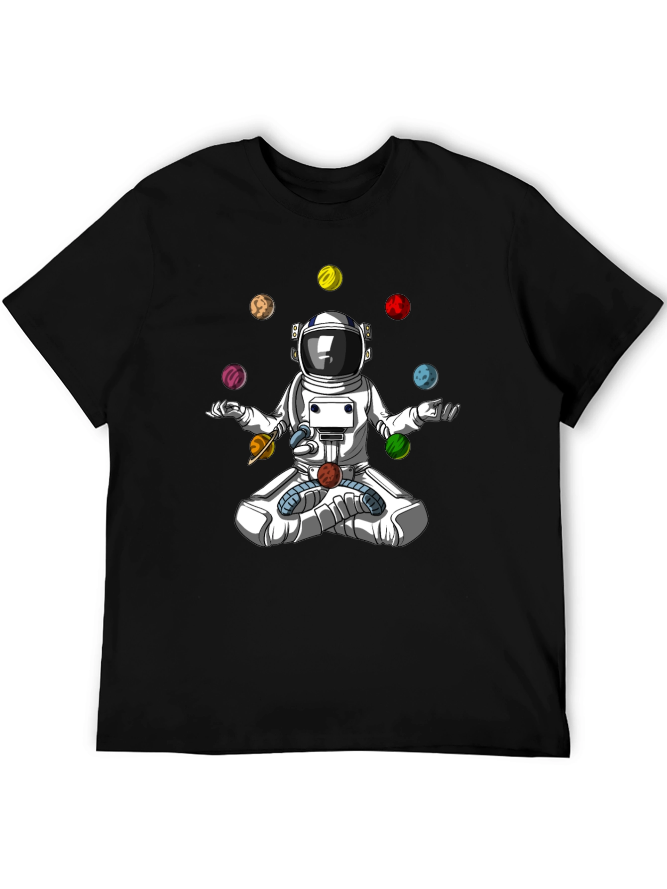 Astronaut Juggling Planets Graphic T-Shirt