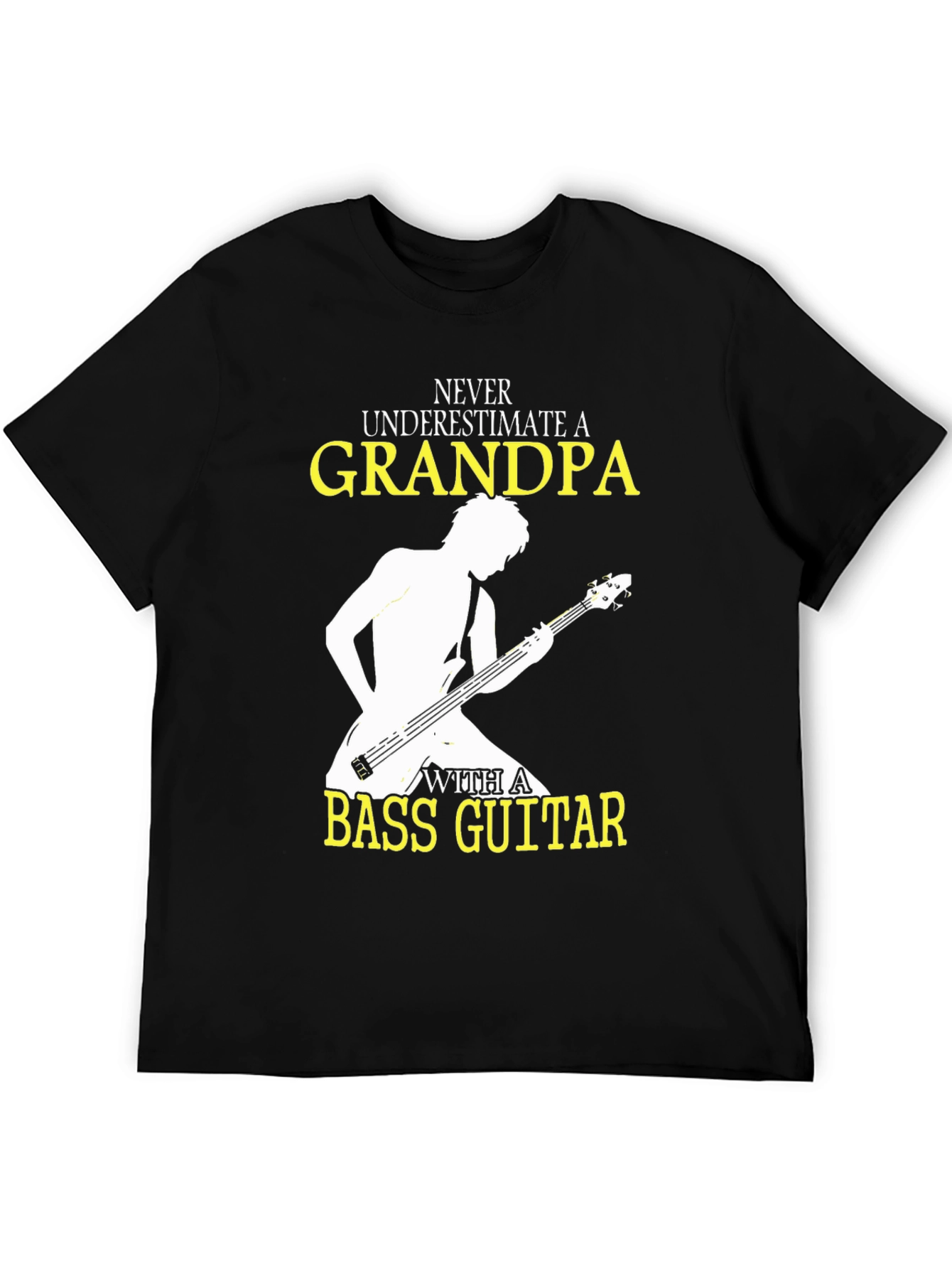 Grandpa Bass Guitar T-Shirt - Musician Gift