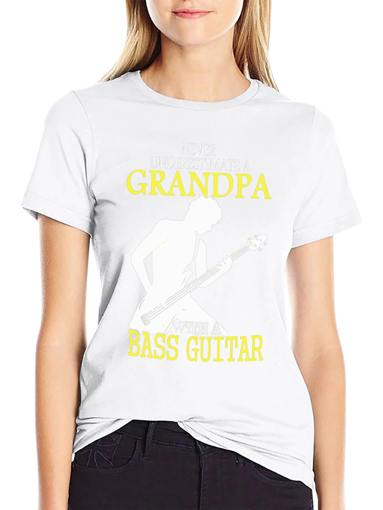 Grandpa Bass Guitar T-Shirt - Musician Gift