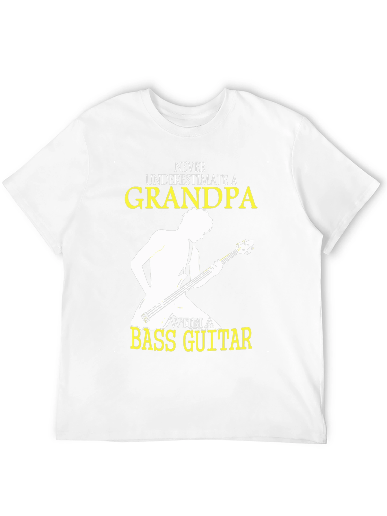 Grandpa Bass Guitar T-Shirt - Musician Gift