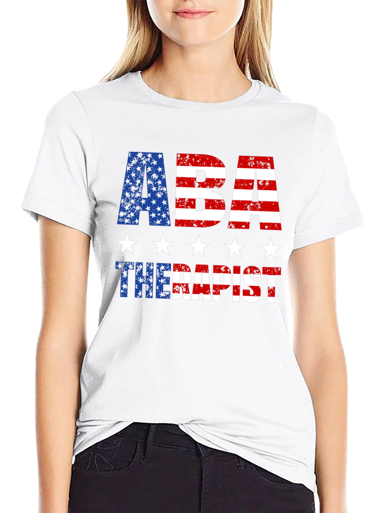 ABA Therapist Patriotic T-Shirt
