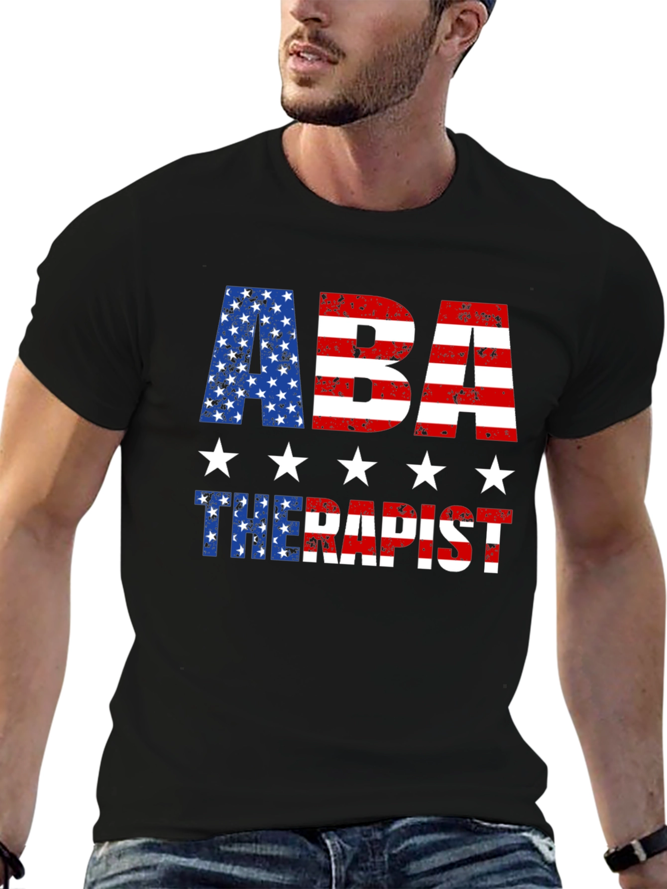 ABA Therapist Patriotic T-Shirt