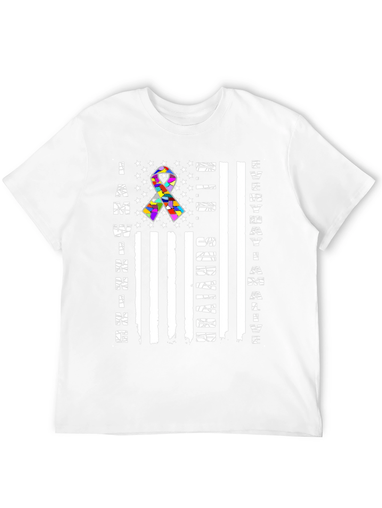 Autism Awareness American Flag Graphic Tee