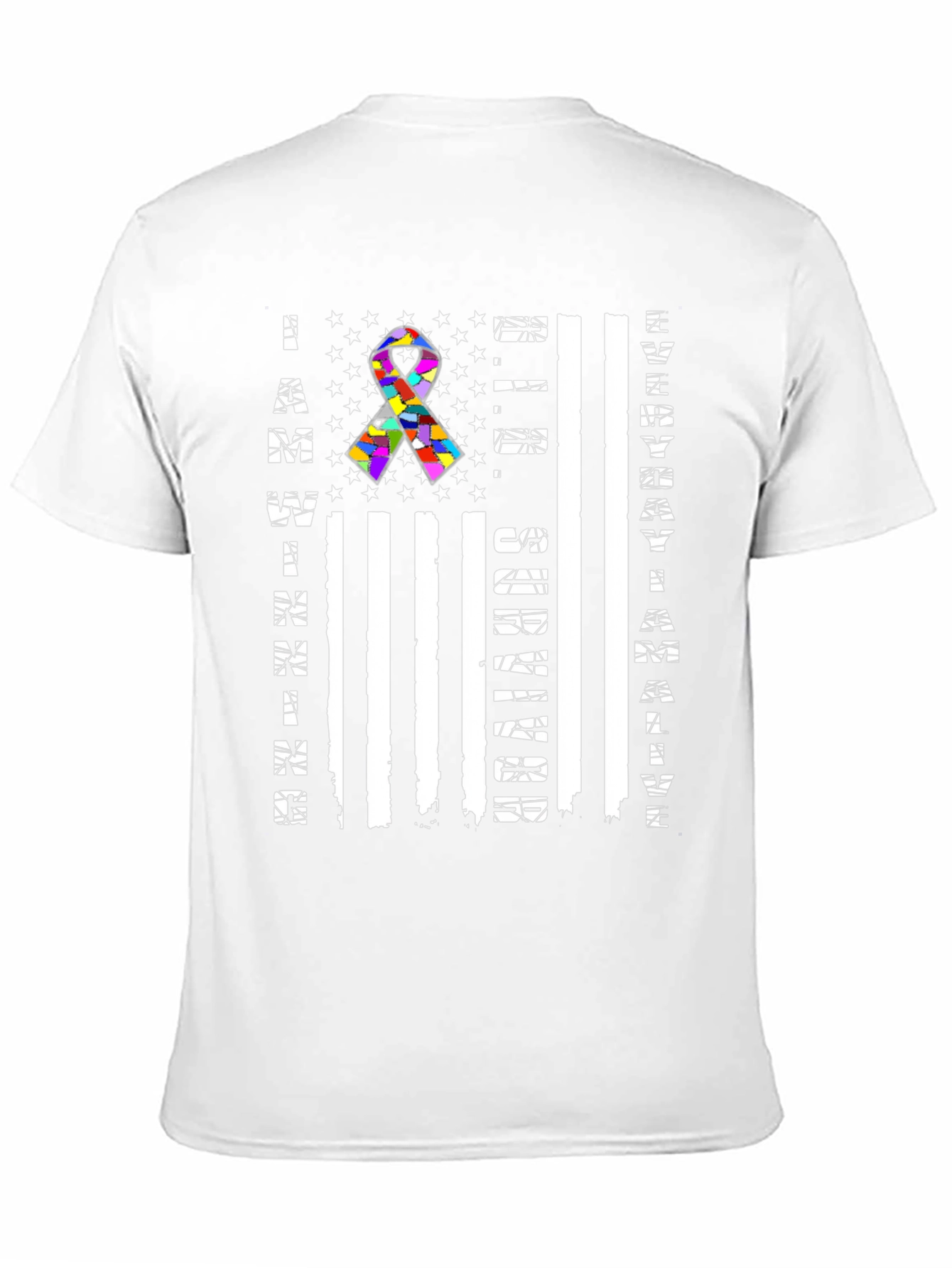 Autism Awareness American Flag Graphic Tee