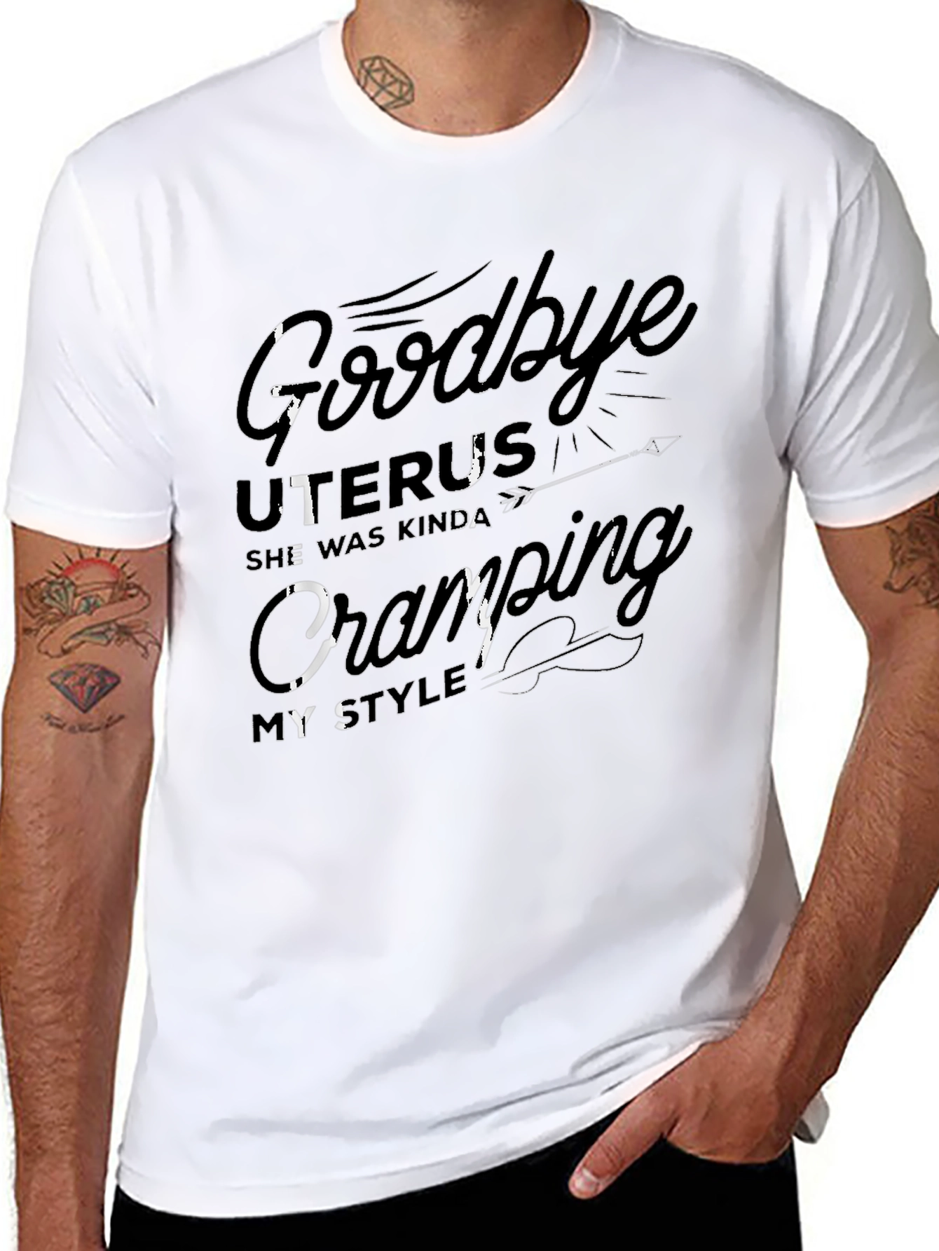 Goodbye Uterus Funny Graphic Tee