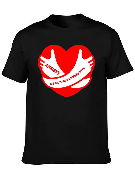 Anxiety Hug Graphic Tee - Comfort & Support T-Shirt