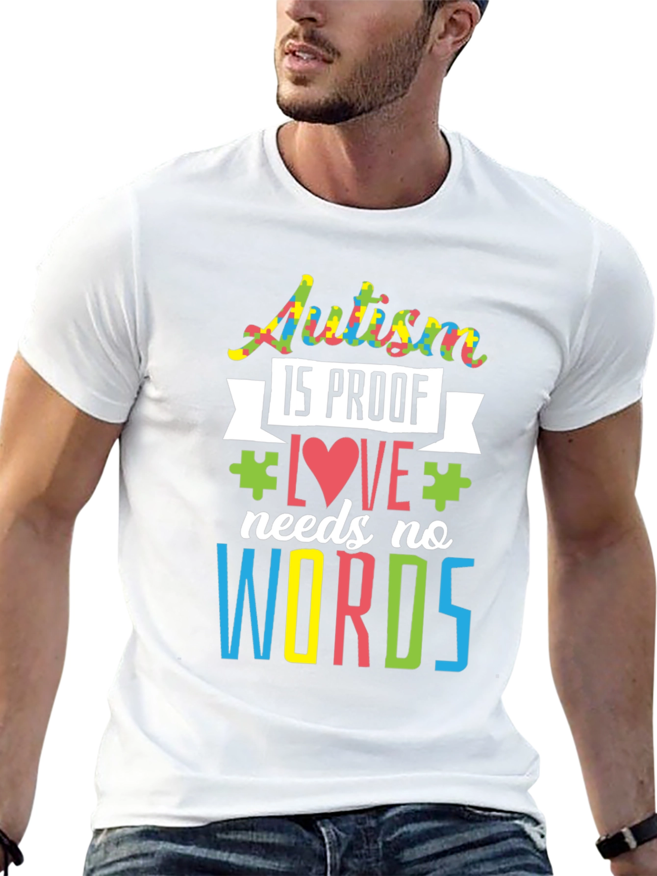 Autism Awareness Love Needs No Words T-Shirt