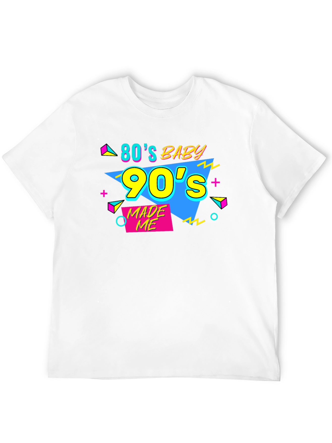 80s Baby 90s Made Me Black T-Shirt