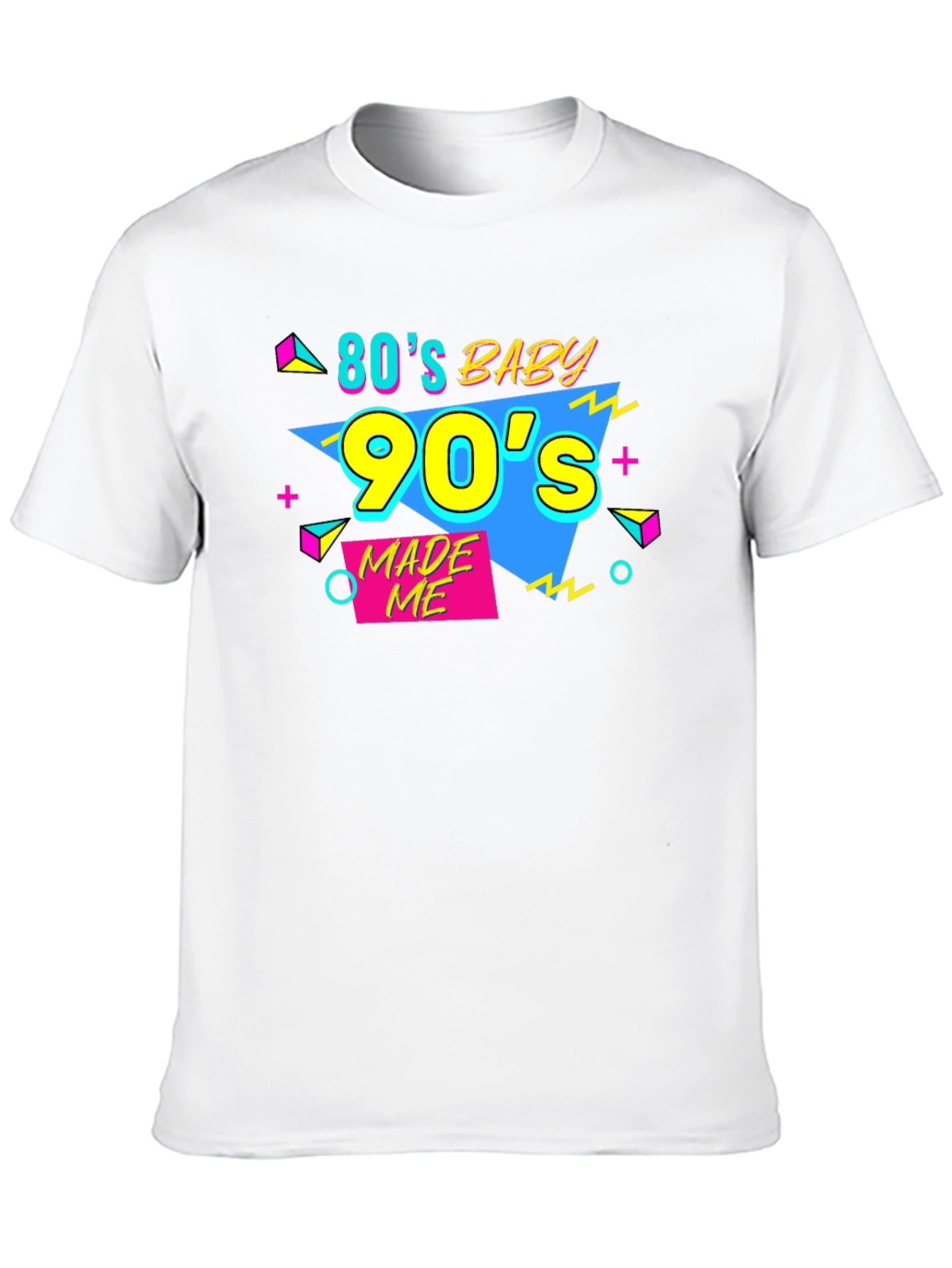 80s Baby 90s Made Me Black T-Shirt