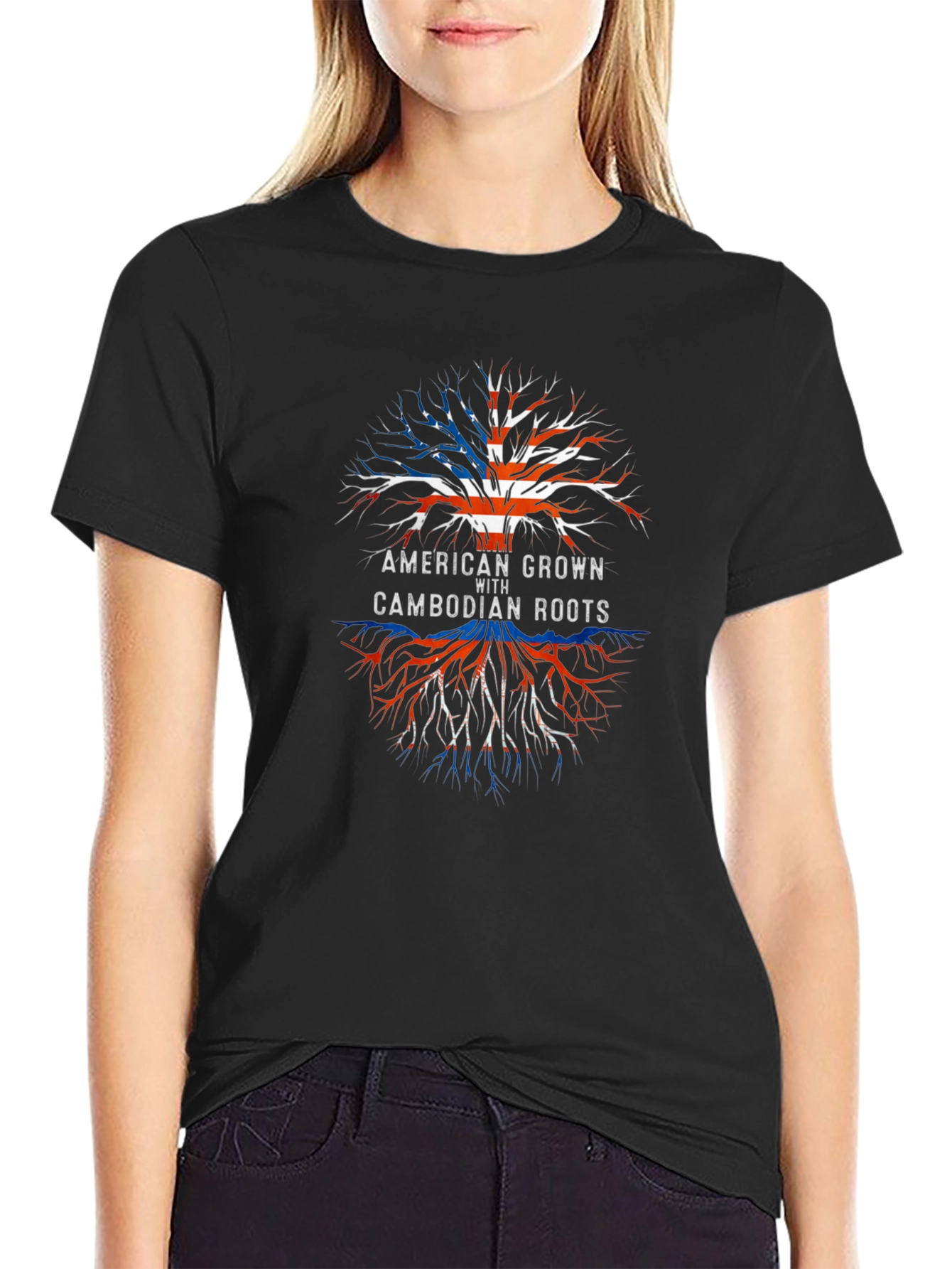 American Grown with Cambodian Roots T-Shirt