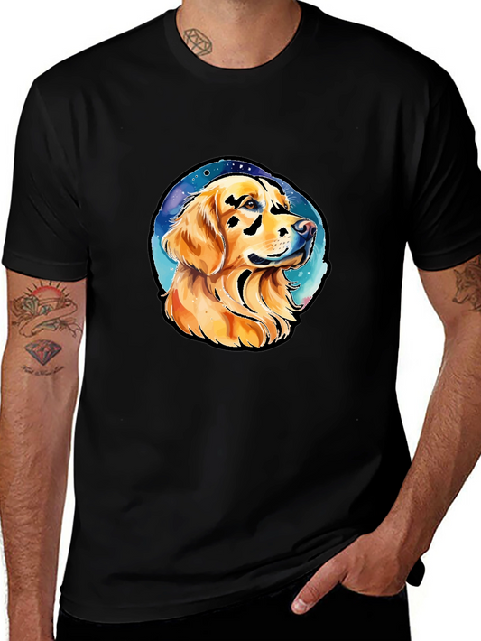 Golden Retriever Dog Portrait Graphic Tee