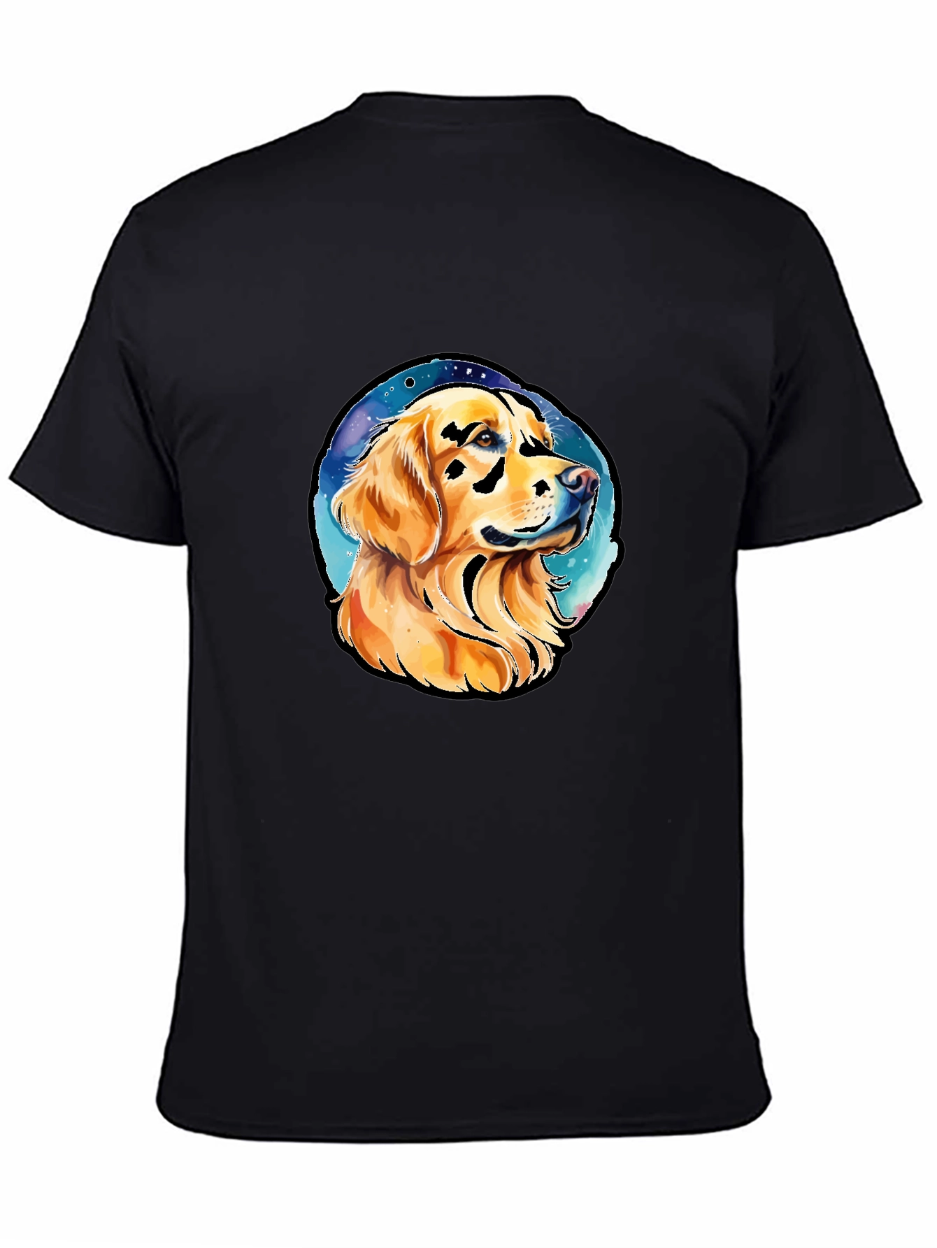 Golden Retriever Dog Portrait Graphic Tee
