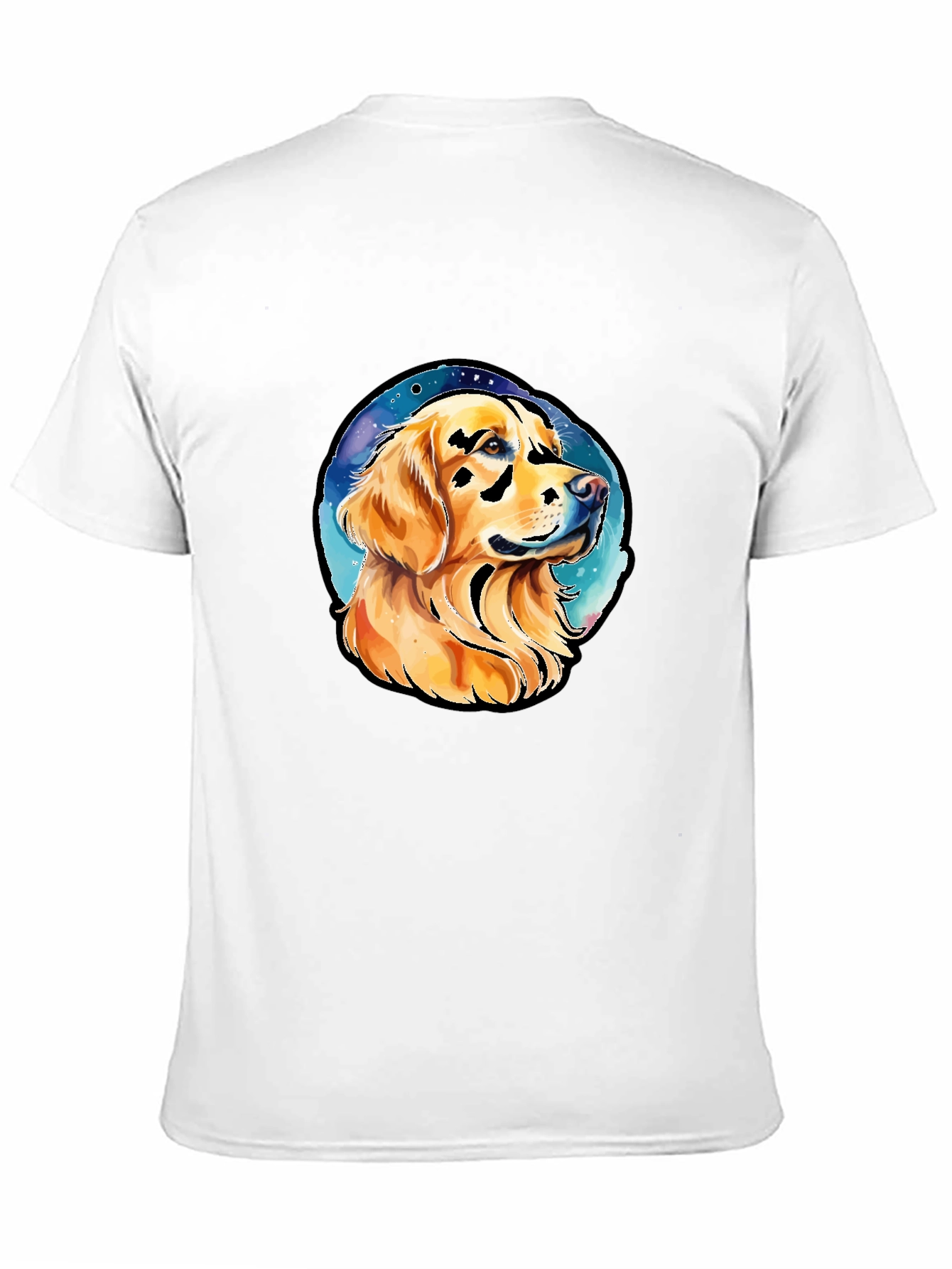 Golden Retriever Dog Portrait Graphic Tee