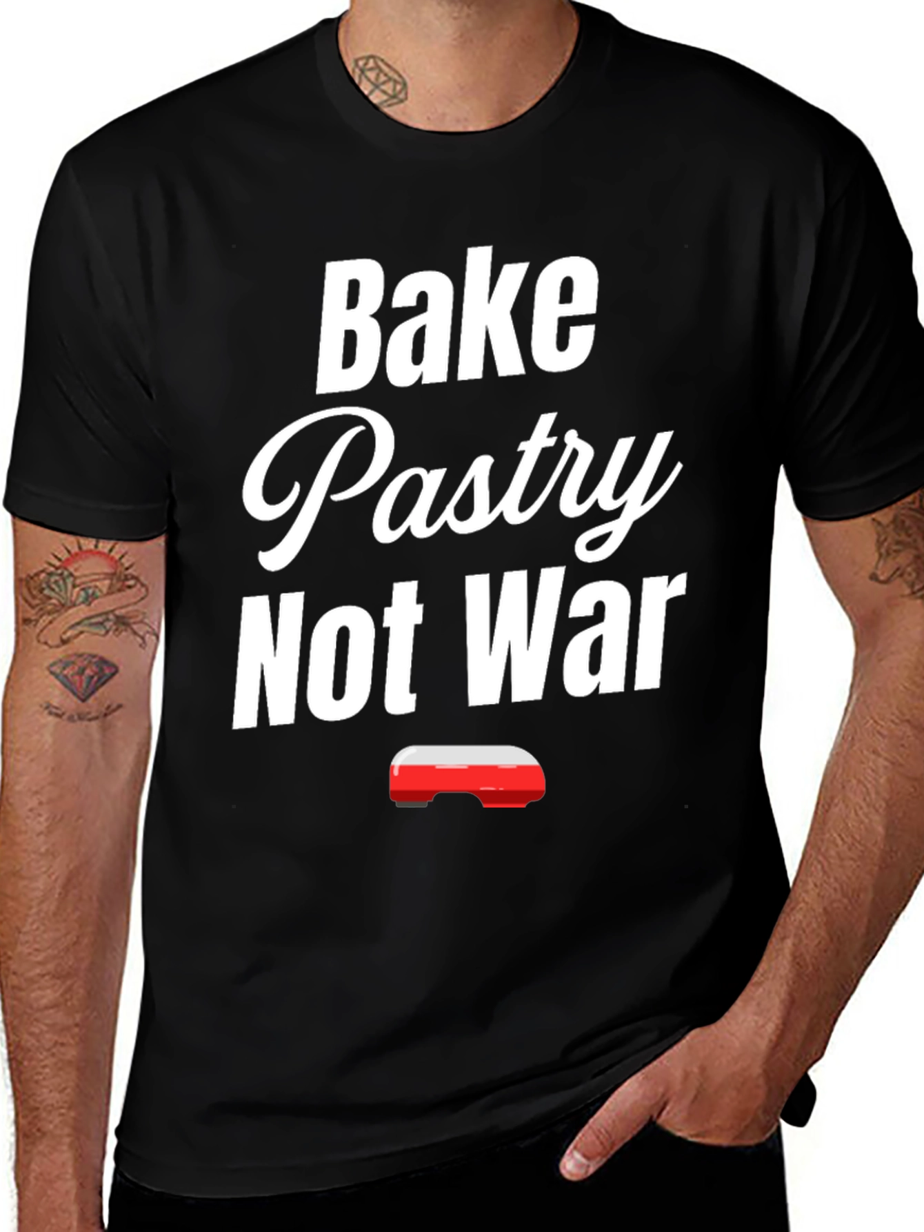 Bake Pastry Not War T-Shirt - Funny Baker Tee