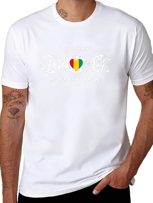 Guinea DNA Heart Flag T-Shirt