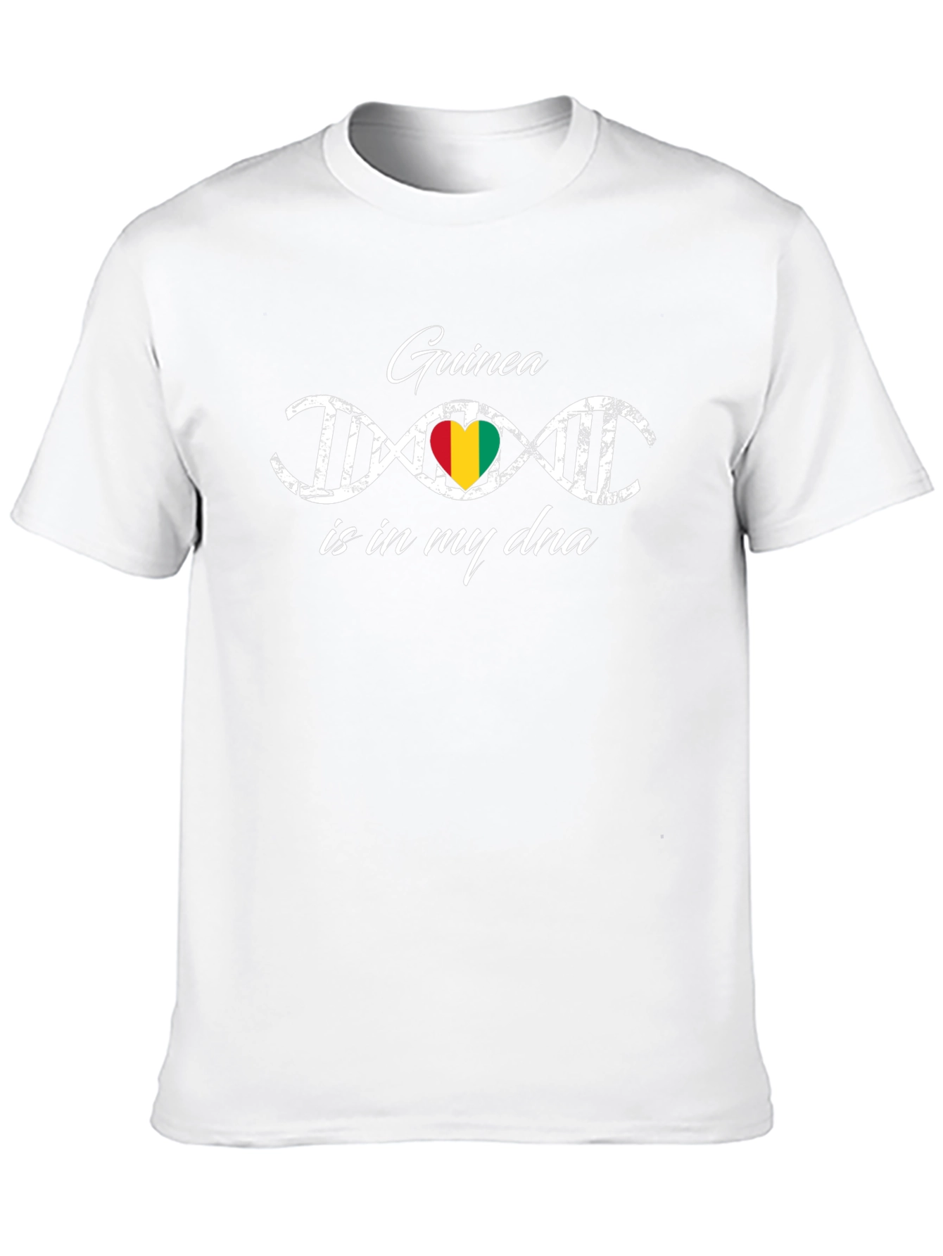 Guinea DNA Heart Flag T-Shirt