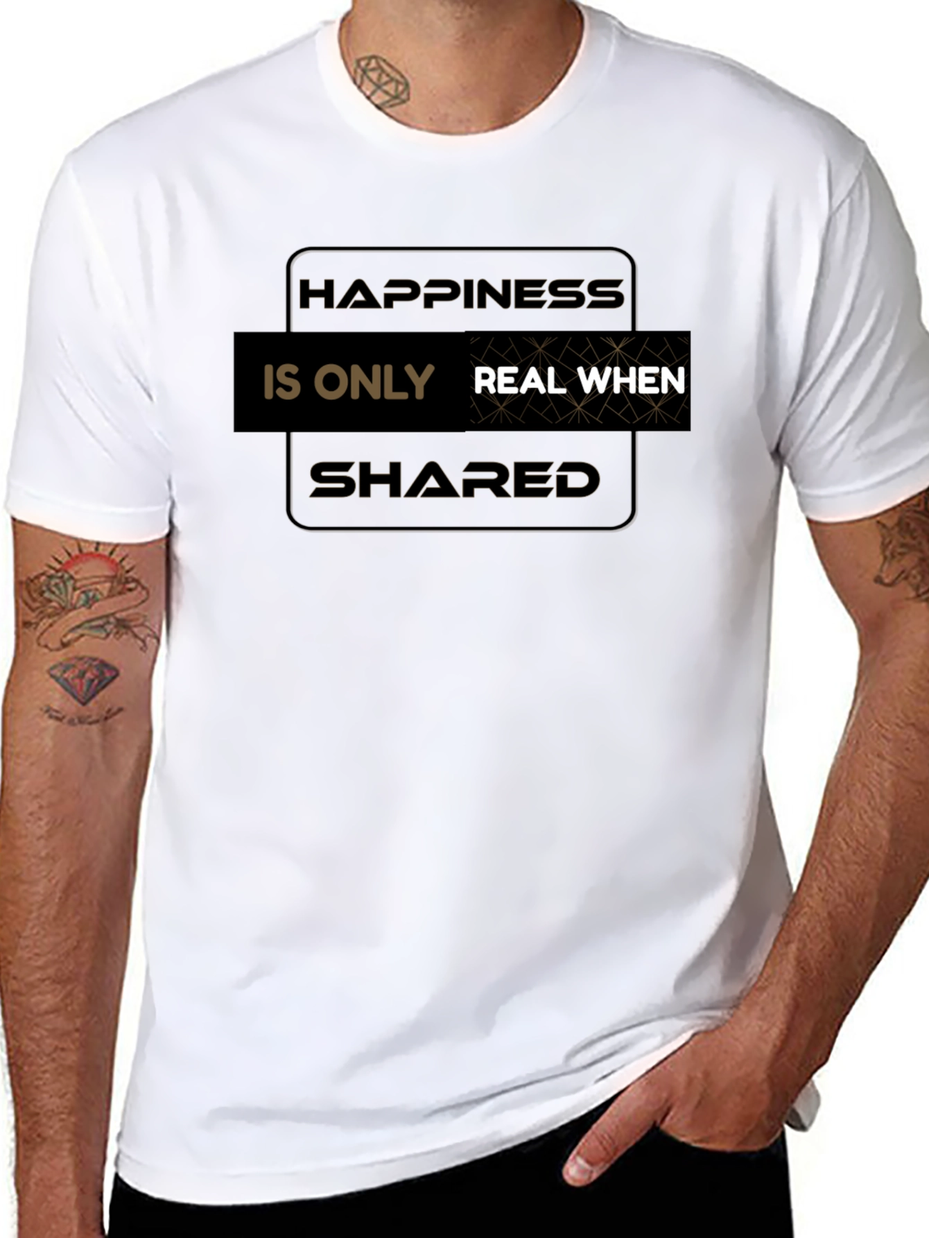 Happiness Is Real When Shared T-Shirt