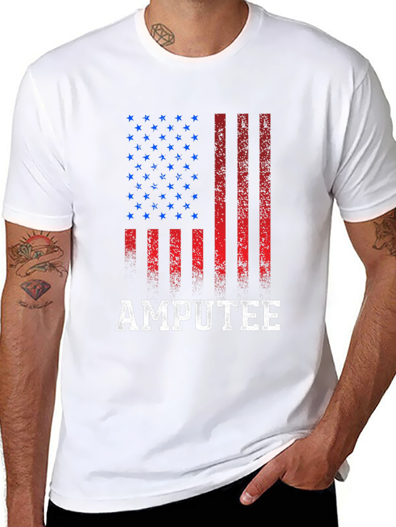 Amputee American Flag T-Shirt
