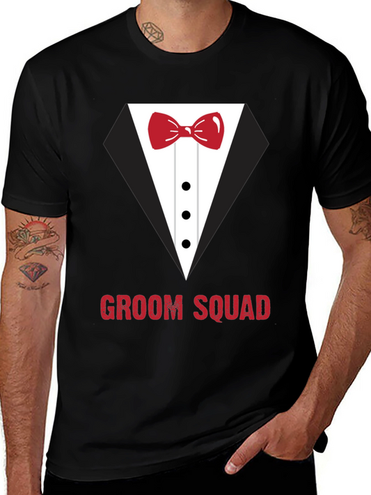 Groom Squad Tuxedo T-Shirt - Bachelor Party Ready!