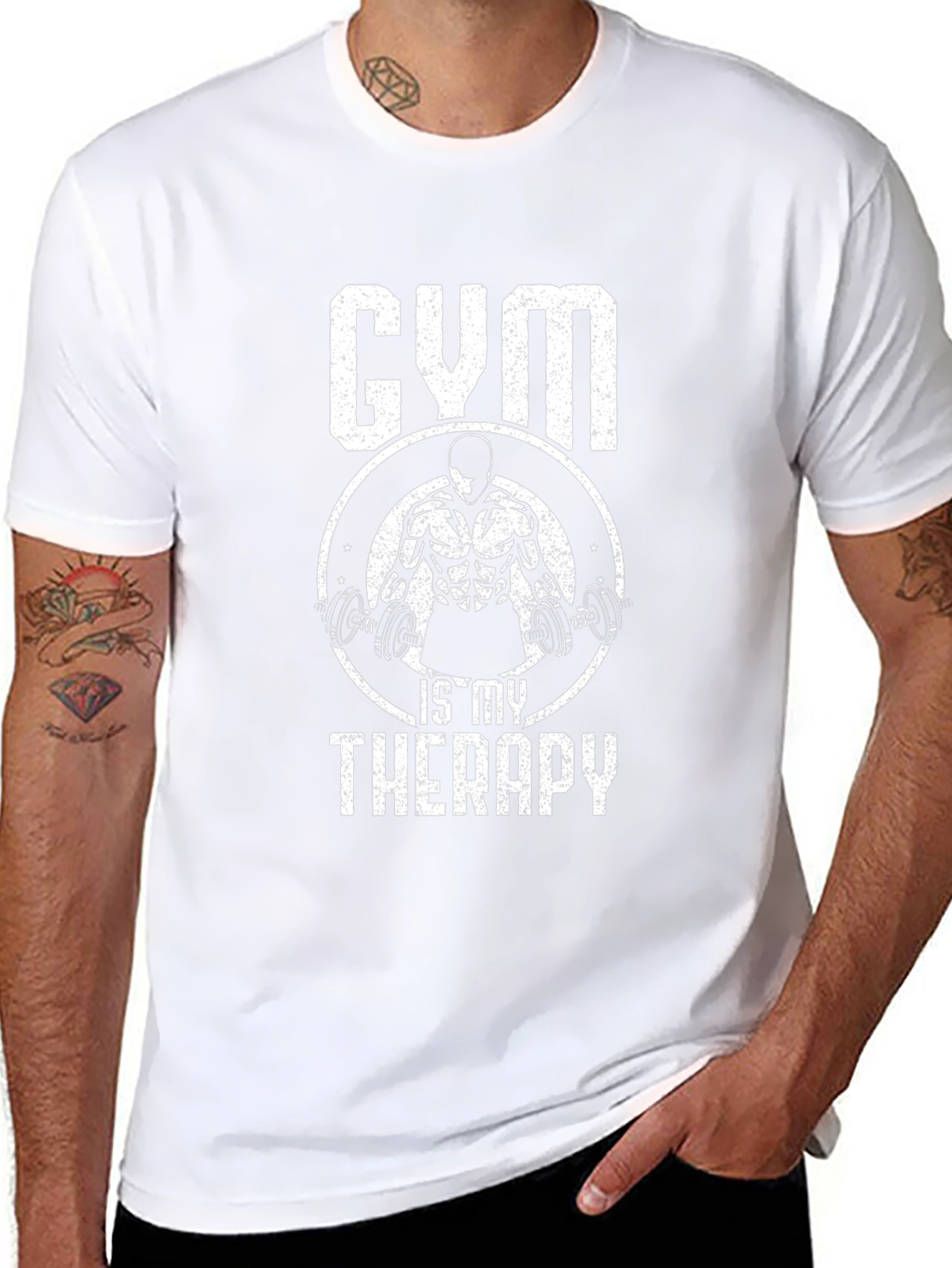 Gym is My Therapy Graphic T-Shirt