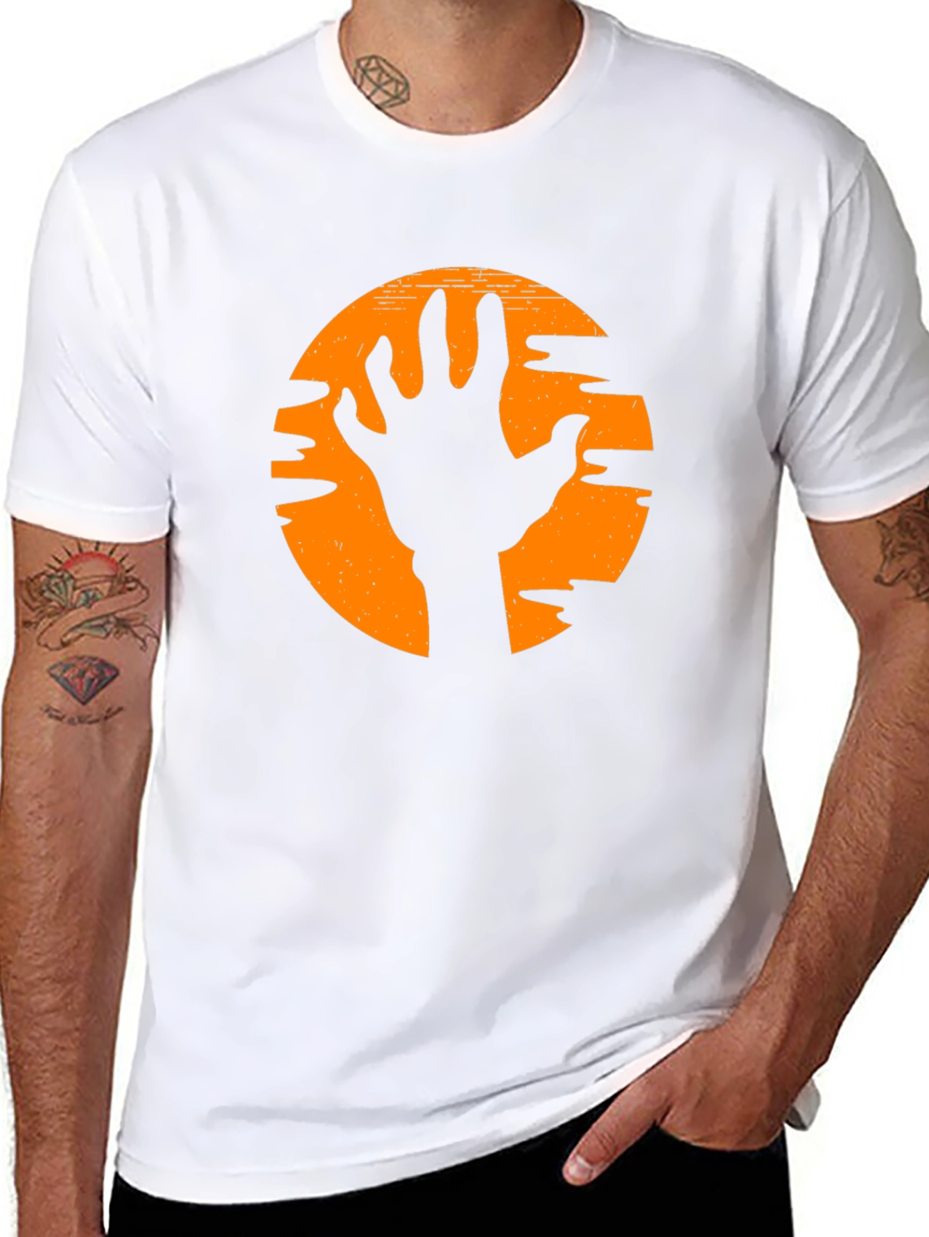 Halloween Zombie Hand T-Shirt - Graphic Tee