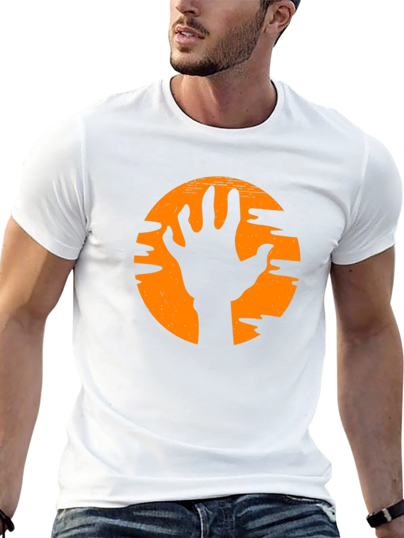 Halloween Zombie Hand T-Shirt - Graphic Tee