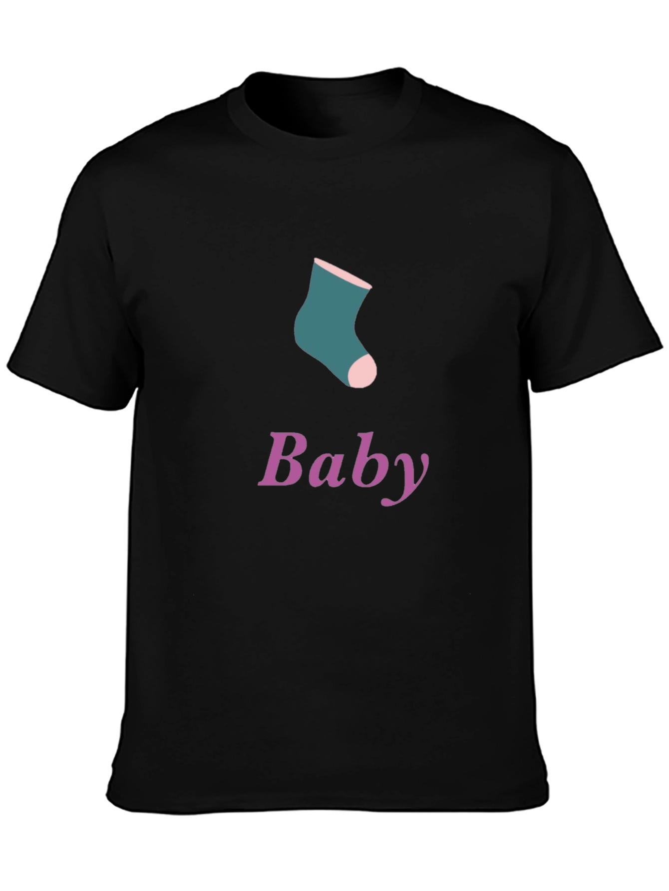 Baby Sock Graphic Tee - Soft Cotton Blend