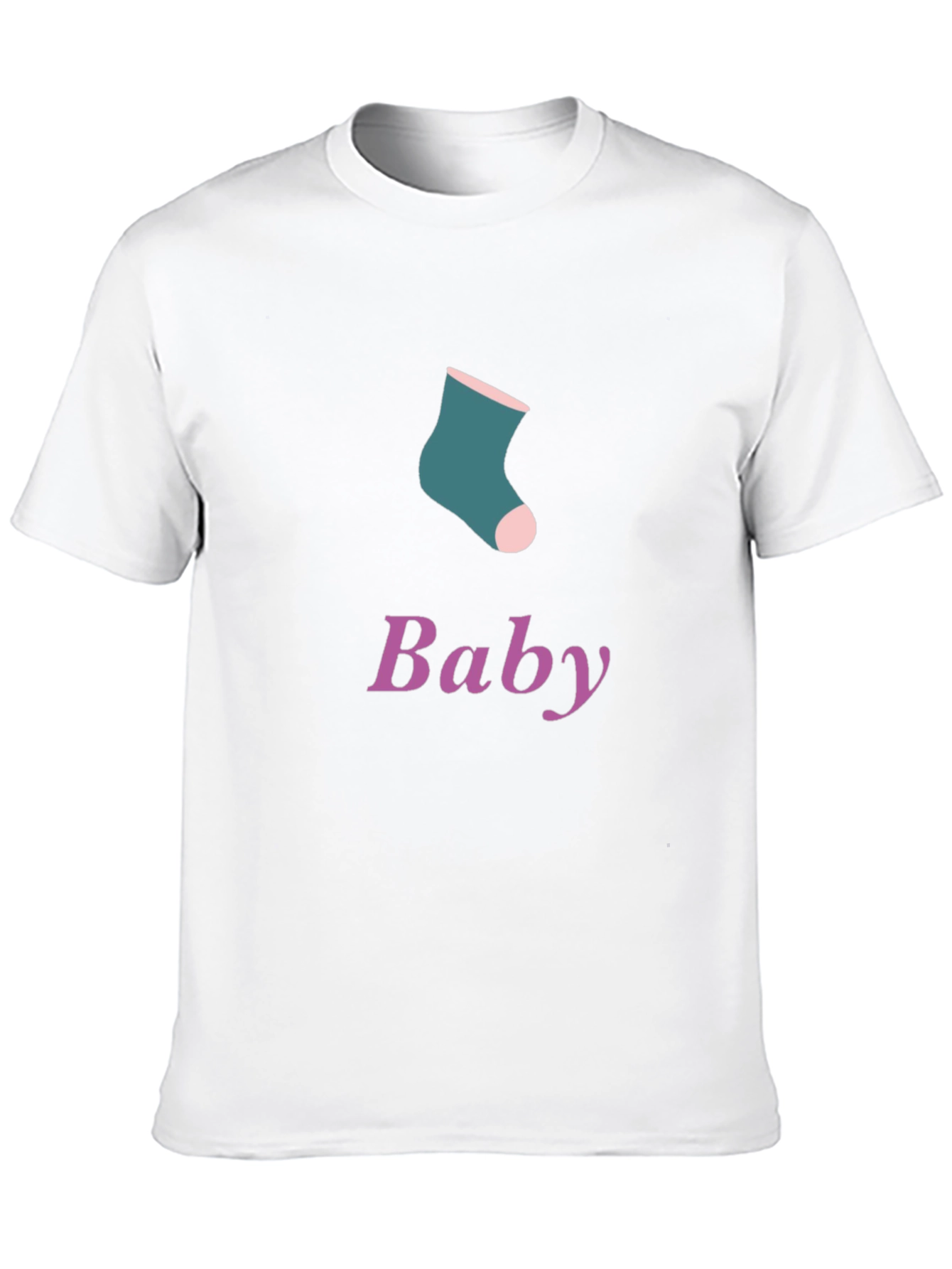 Baby Sock Graphic Tee - Soft Cotton Blend