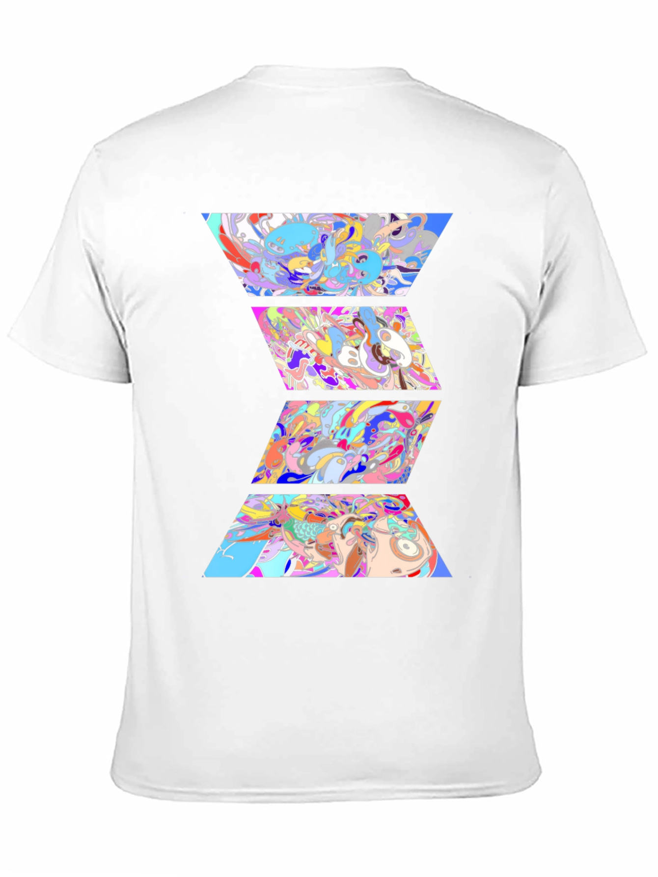 Abstract Graphic Print Black T-Shirt