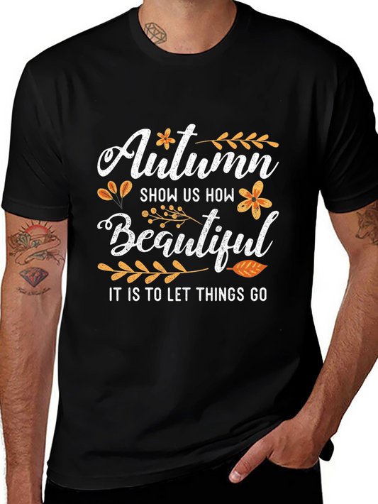 Autumn Themed Graphic T-Shirt