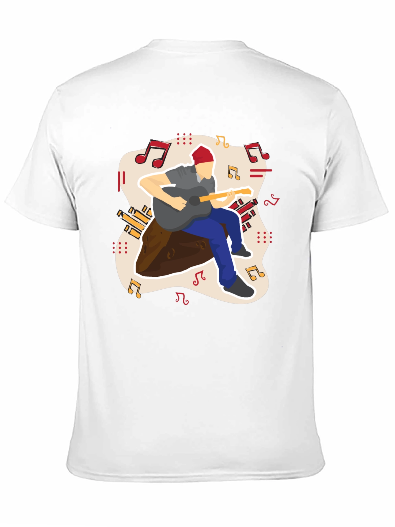 Guitarist Graphic Tee - Casual Comfort
