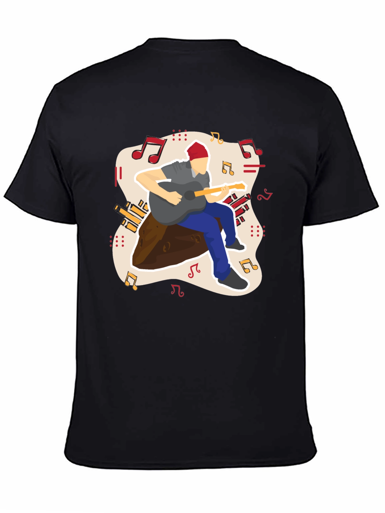 Guitarist Graphic Tee - Casual Comfort
