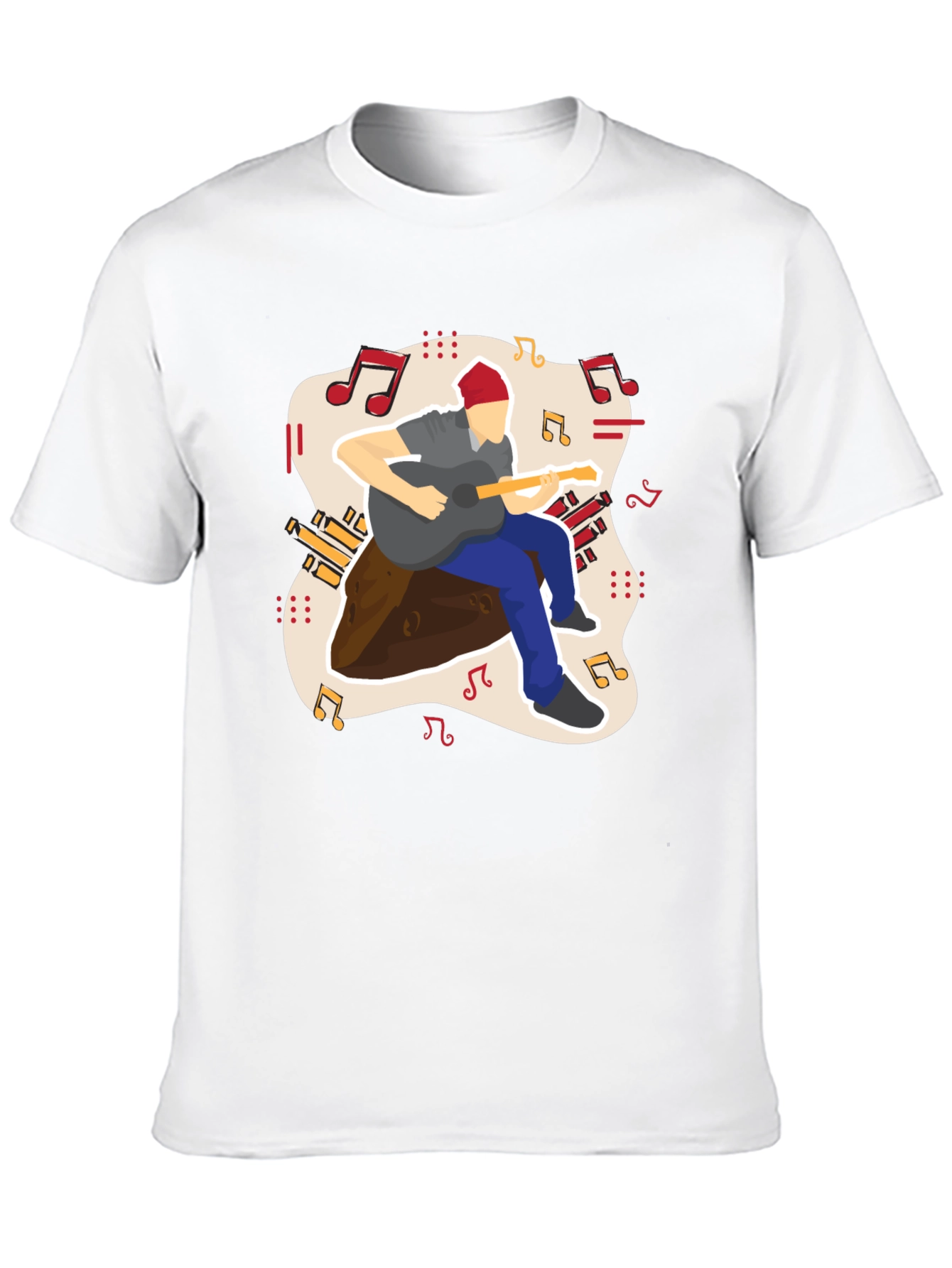 Guitarist Graphic Tee - Casual Comfort