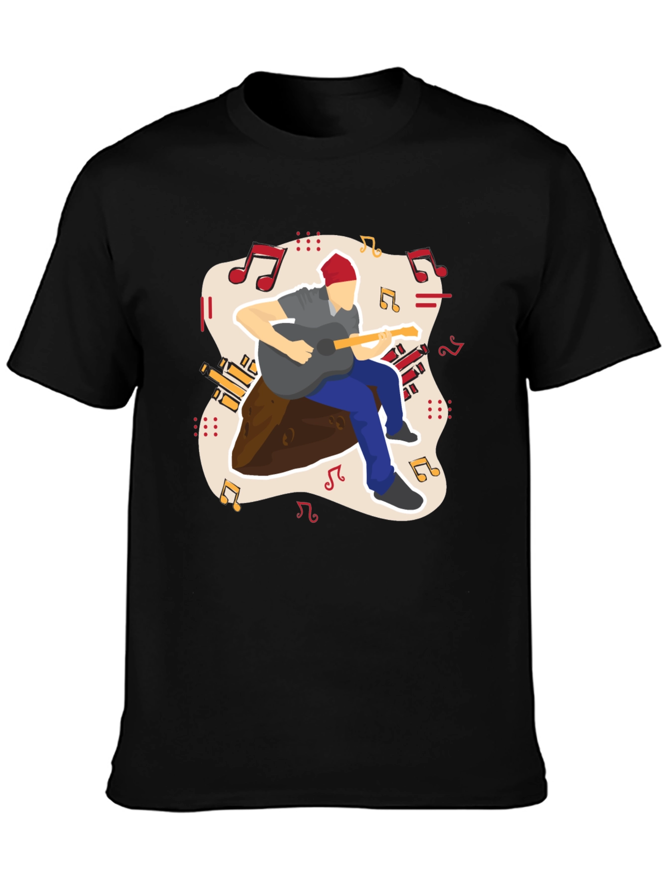 Guitarist Graphic Tee - Casual Comfort