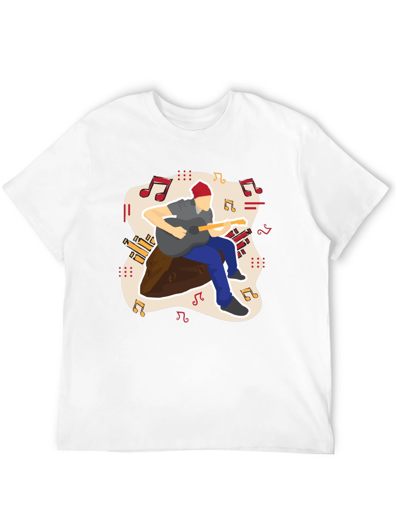 Guitarist Graphic Tee - Casual Comfort
