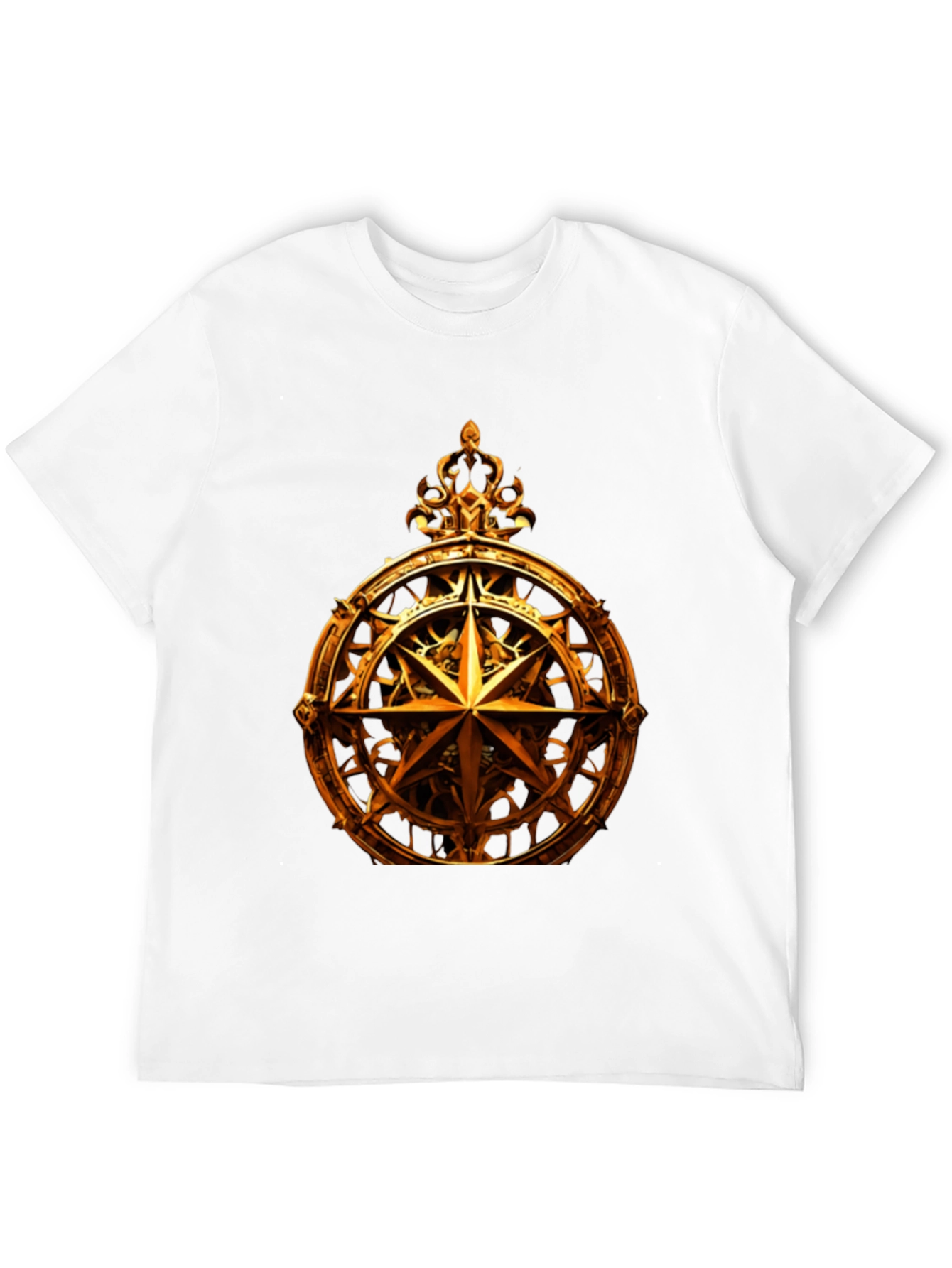 Golden Compass Rose Graphic T-Shirt