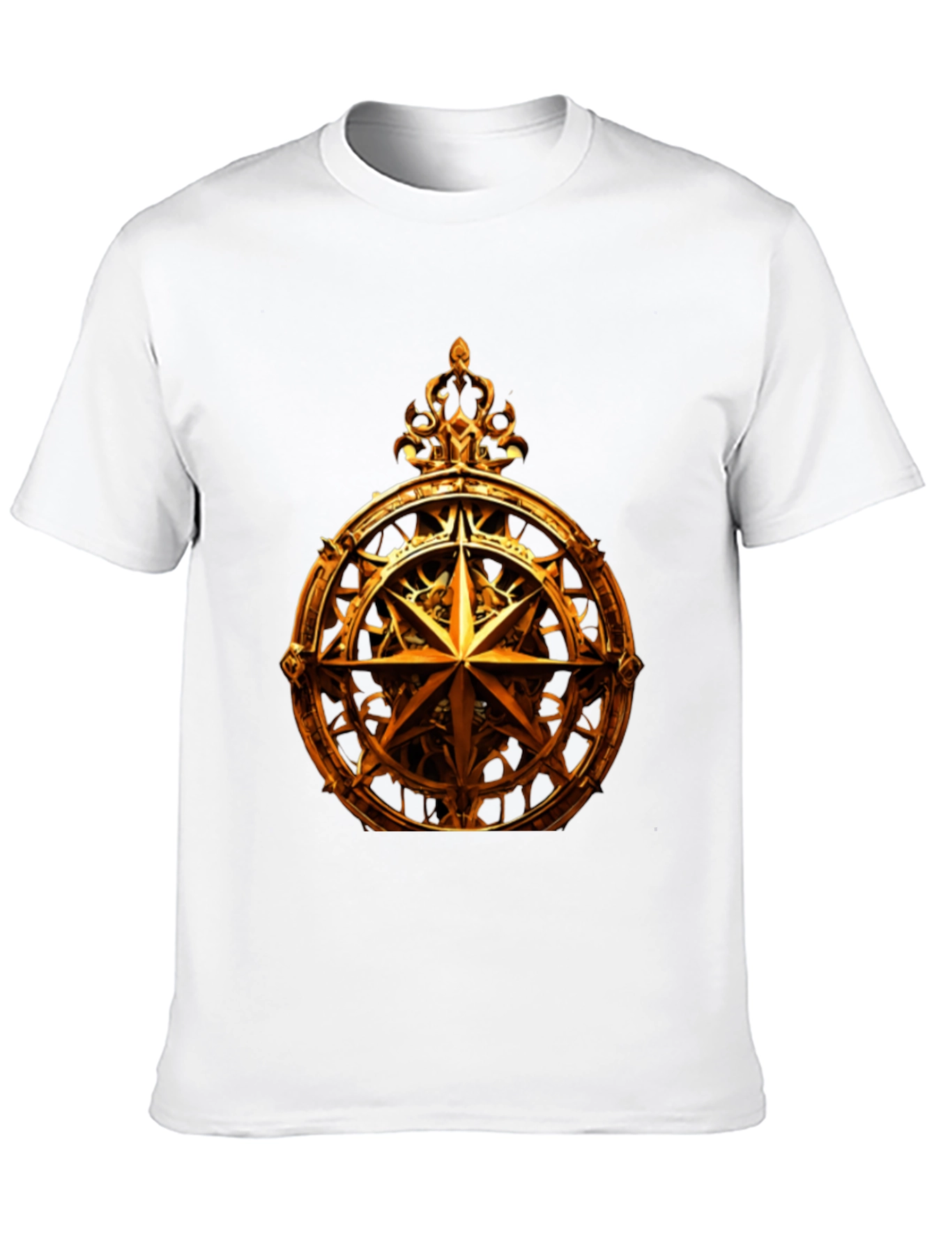 Golden Compass Rose Graphic T-Shirt