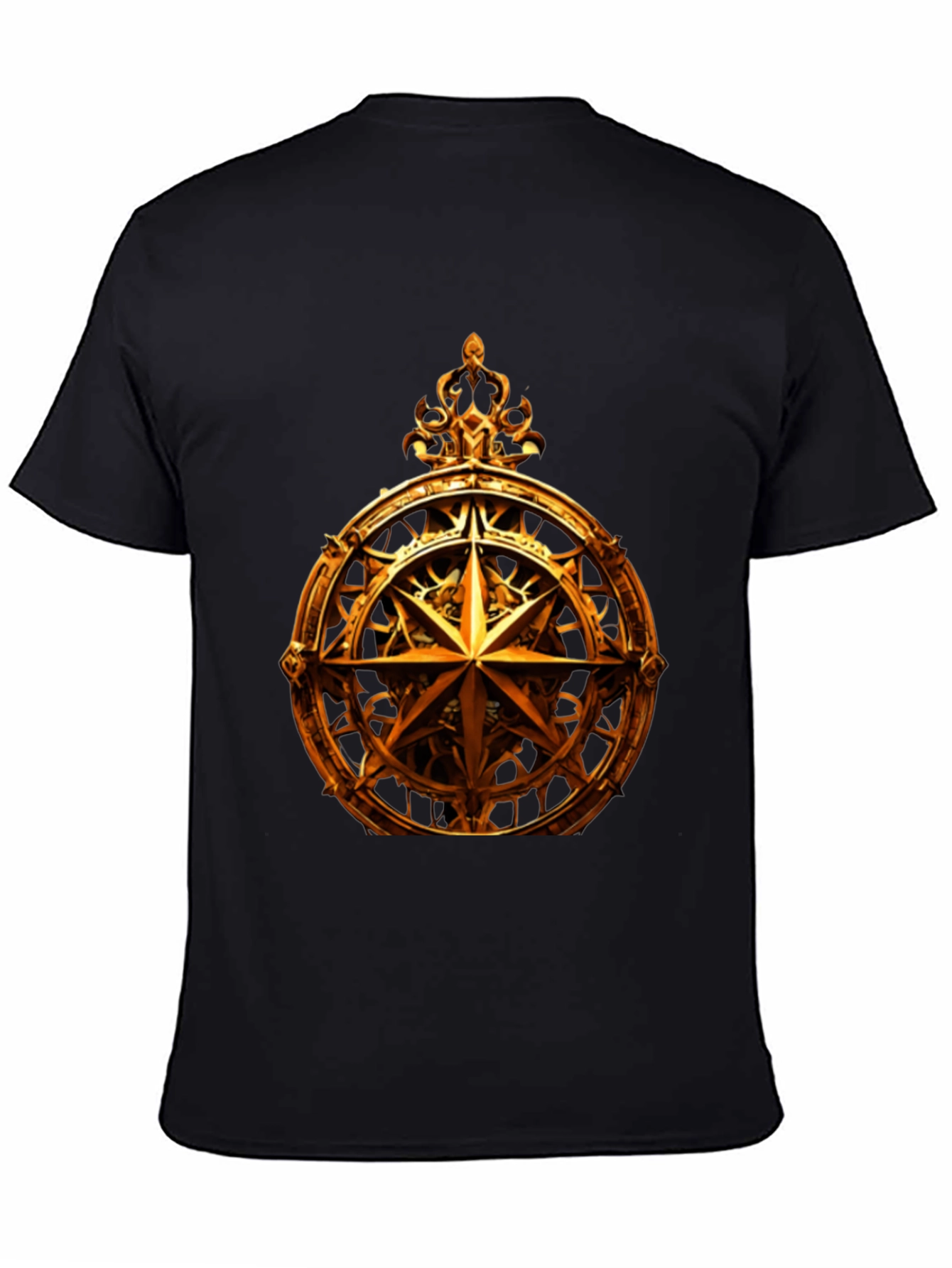 Golden Compass Rose Graphic T-Shirt