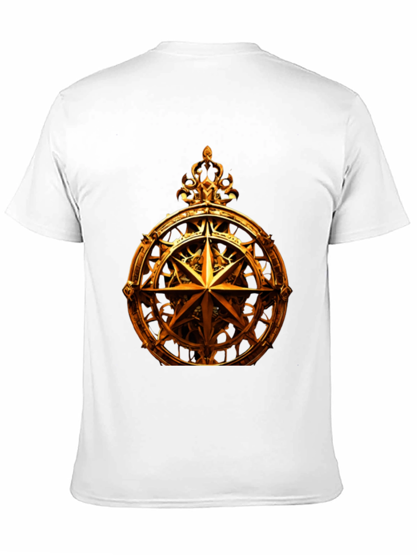 Golden Compass Rose Graphic T-Shirt