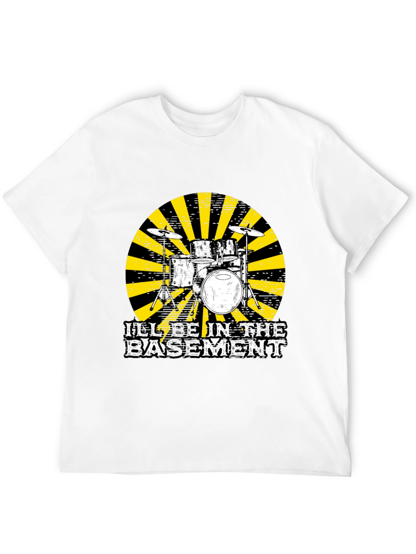 Basement Drum Set T-Shirt - Musician Tee