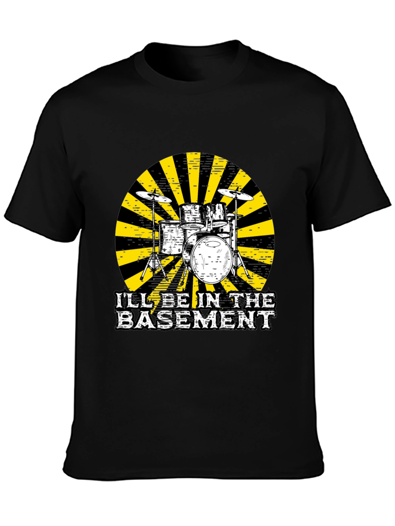 Basement Drum Set T-Shirt - Musician Tee