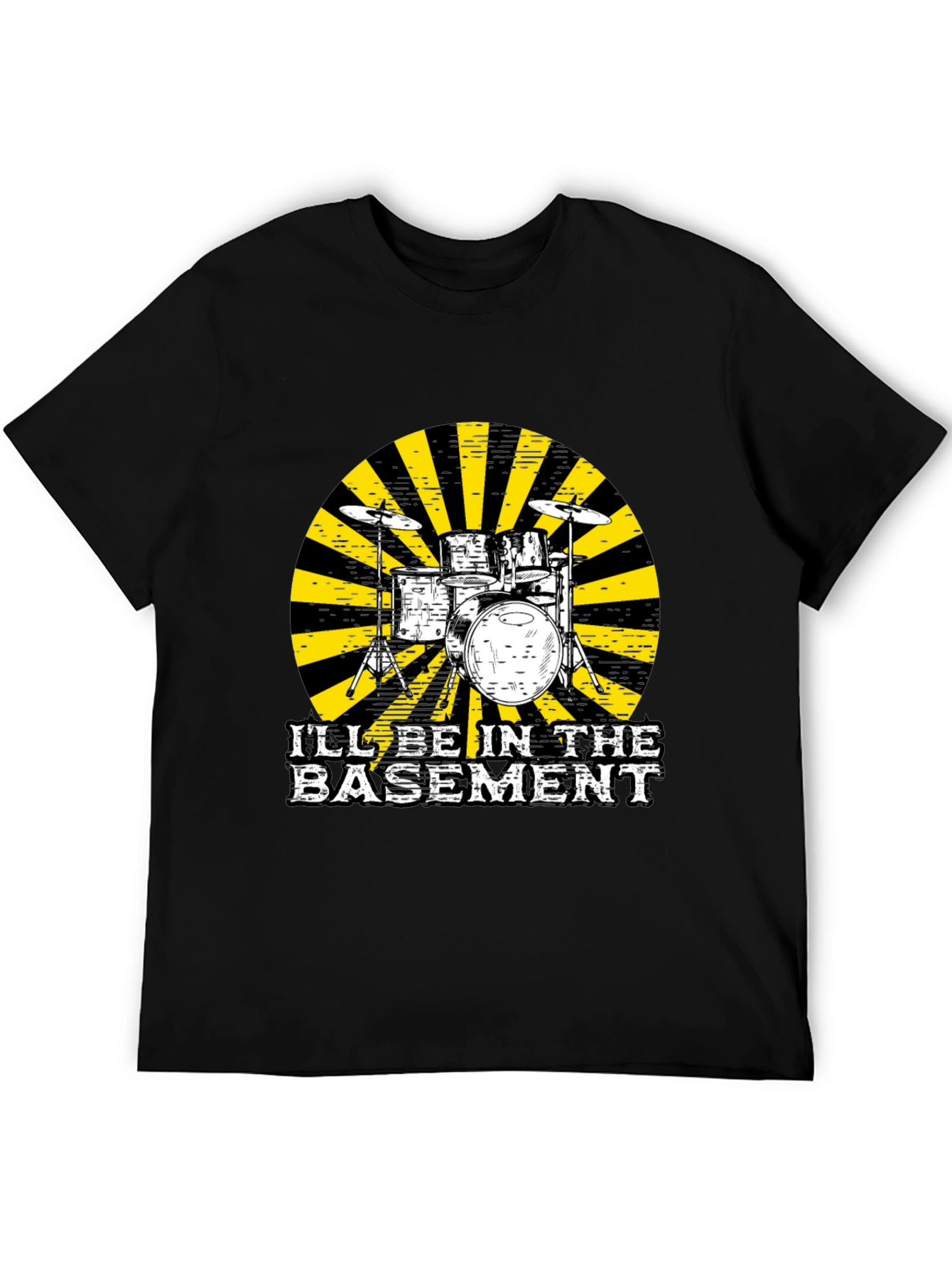 Basement Drum Set T-Shirt - Musician Tee