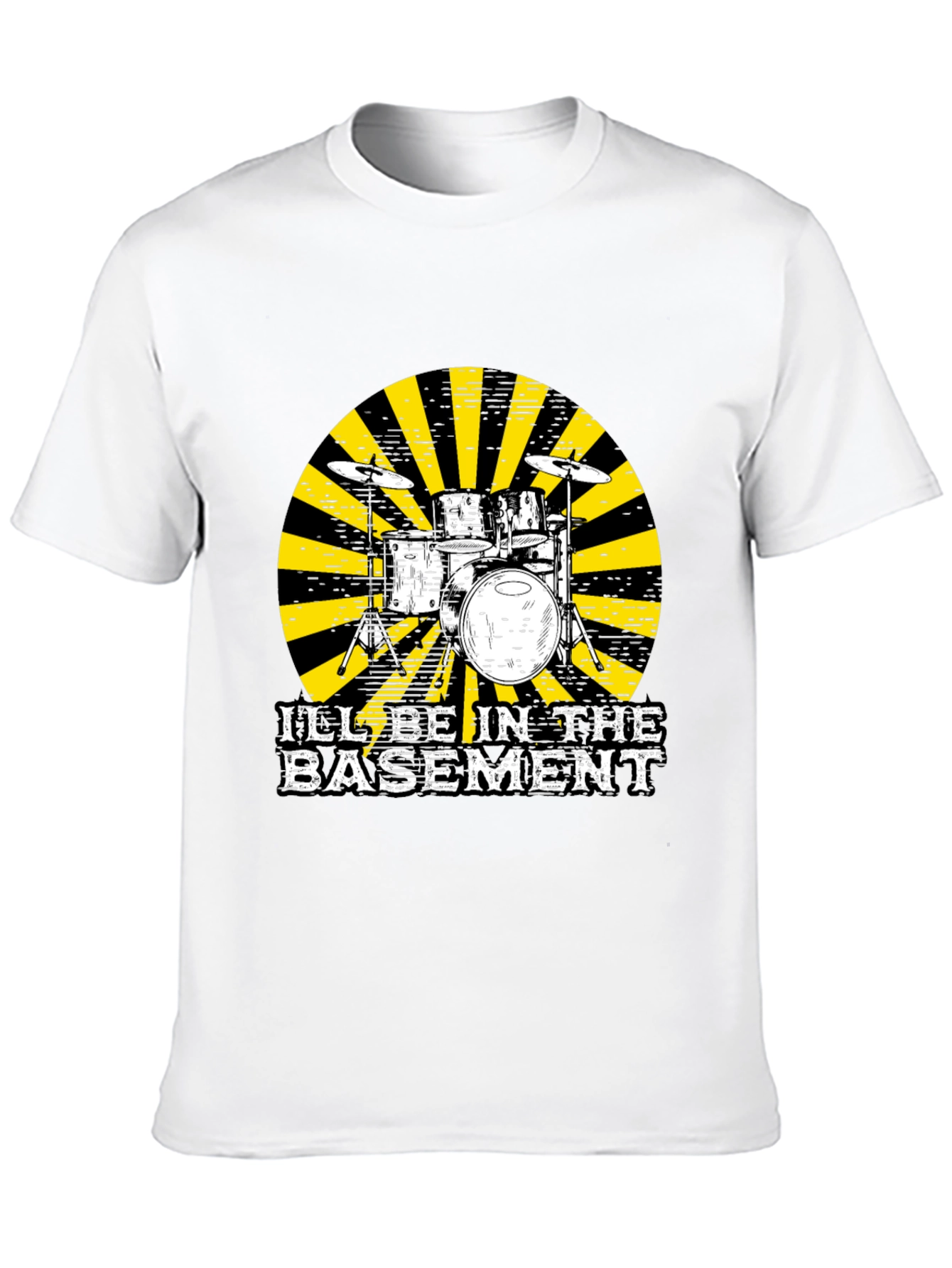 Basement Drum Set T-Shirt - Musician Tee
