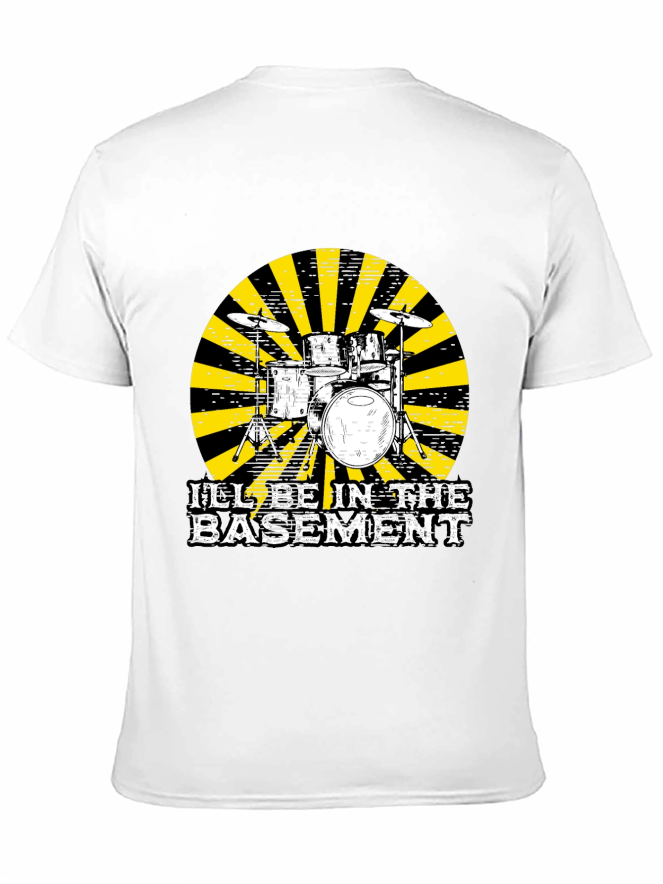 Basement Drum Set T-Shirt - Musician Tee